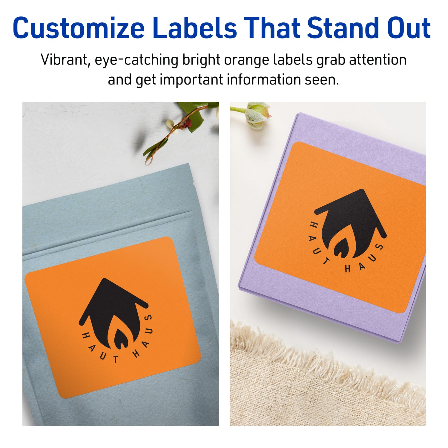 Avery Printable Labels With Sure Feed Technology, 94256-BOP80, Rectangle, 5in x 3-1/2in, Matte Bright Orange, Pack of 320 - Image 4