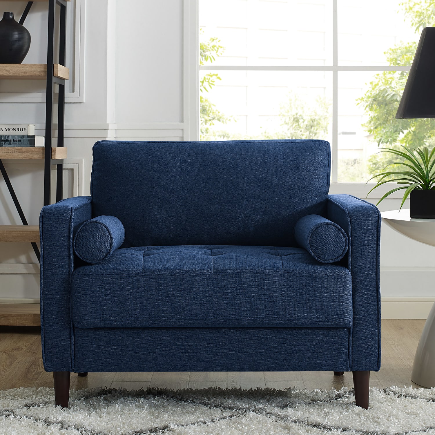 Lifestyle Solutions Lillian Chair, Navy Blue - Image 4