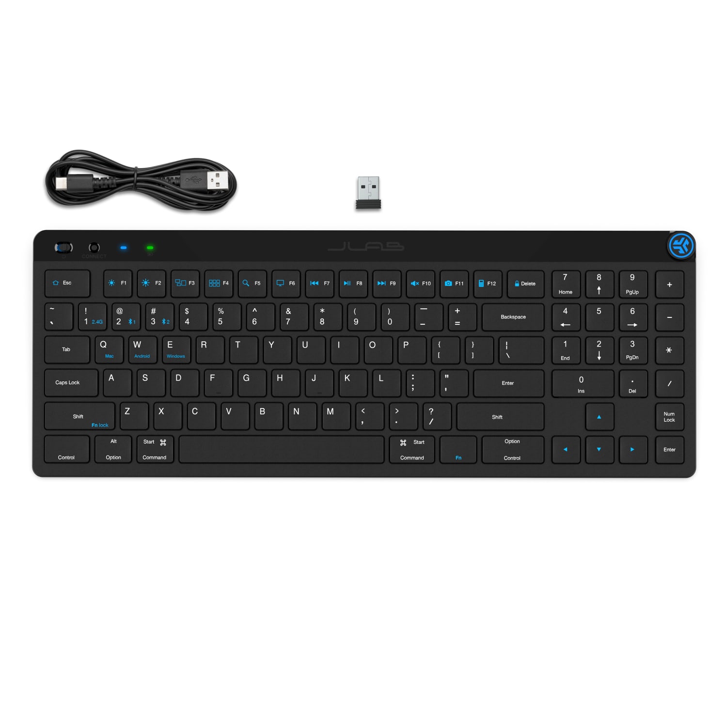 JLab Audio JBuds Wireless Keyboard, Black - Image 4