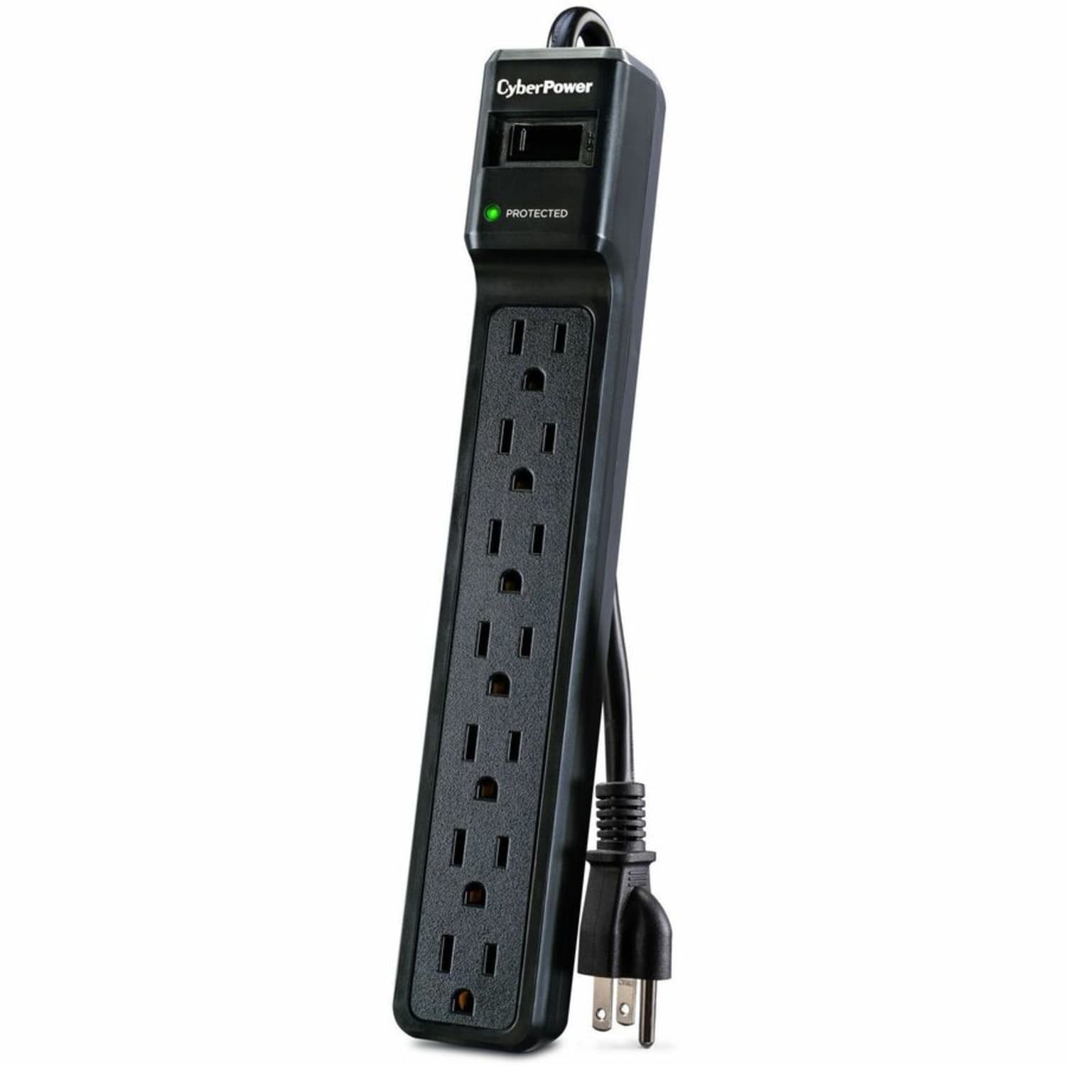 CyberPower CSB706 7-Outlet Essential Surge Protector, 6ft, Black - Image 4