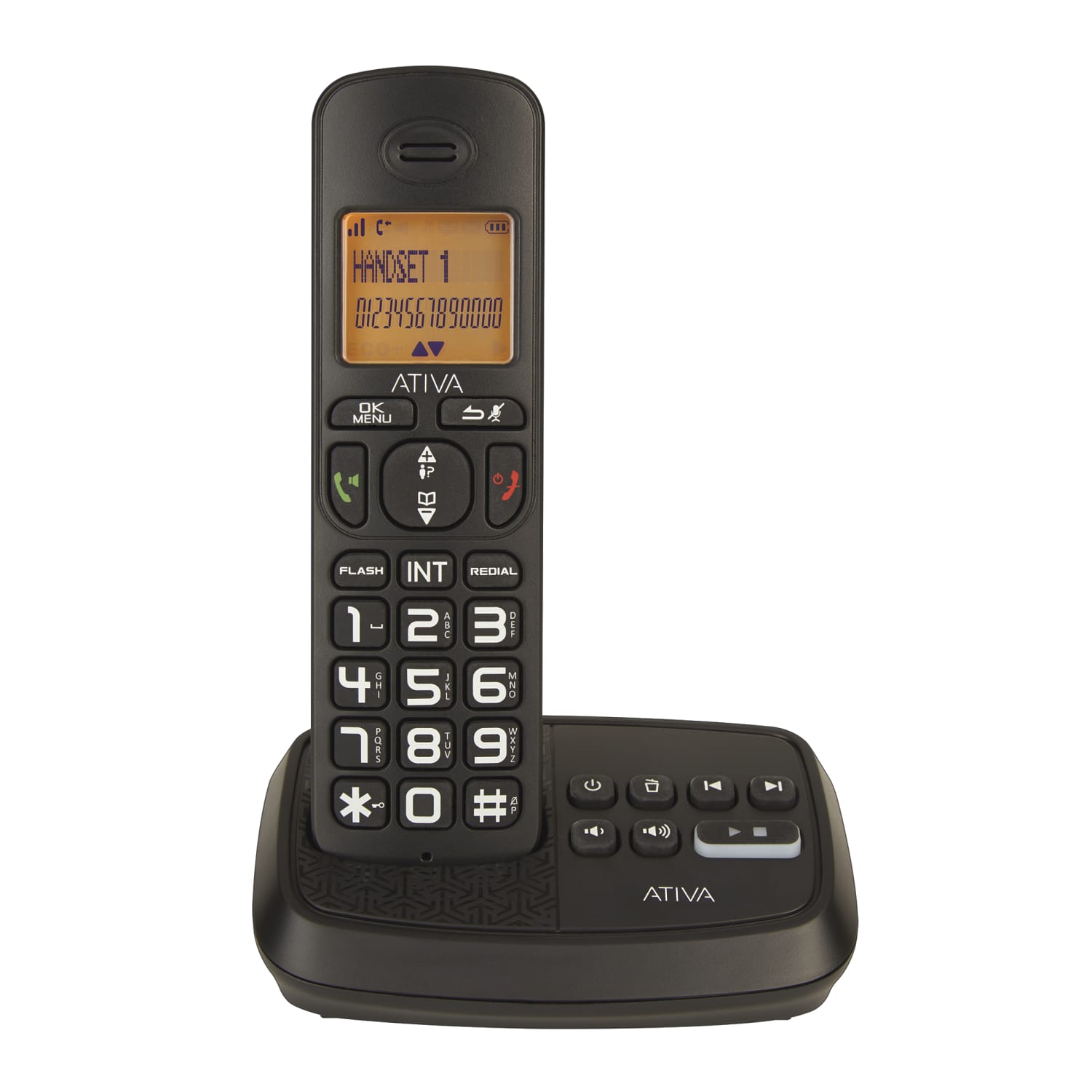 Ativa DECT 6.0 3-Handset Cordless Phone System With Answering Machine And Speakerphone, WPS05 - Image 3