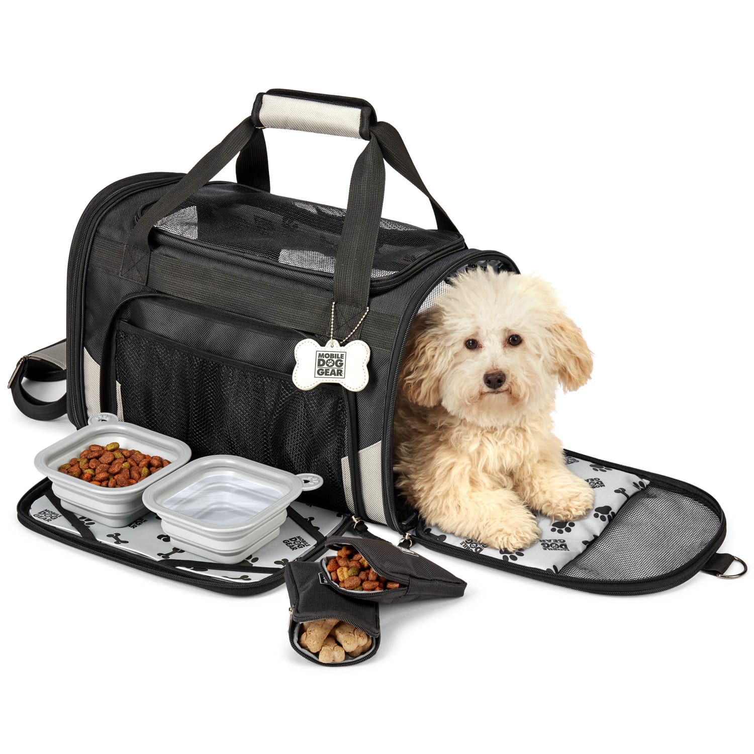 Mobile Dog Gear Pet Carrier Plus For Small Dogs, Black - Image 5