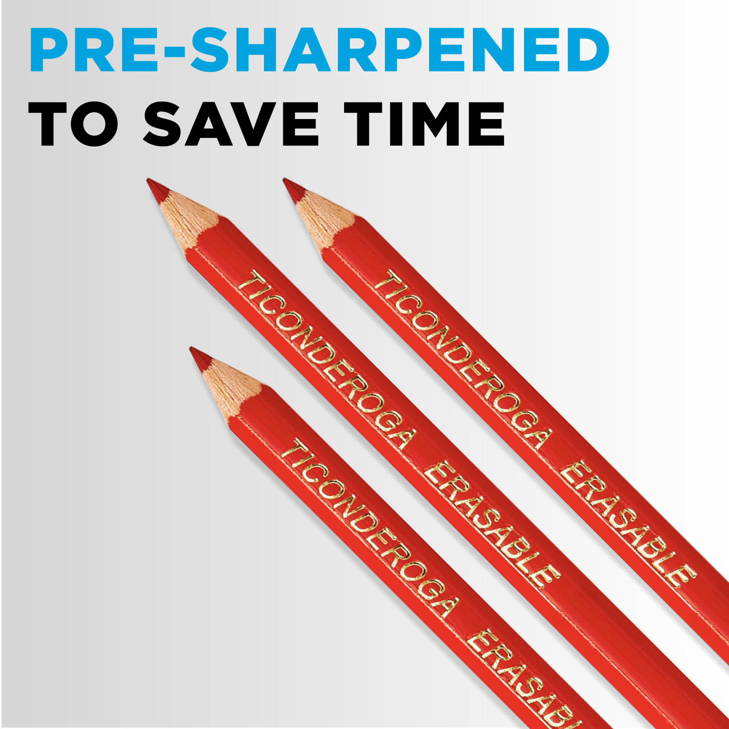 Ticonderoga Erasable Checking Pencils, Presharpened, Carmine Red, Pack Of 12 - Image 6