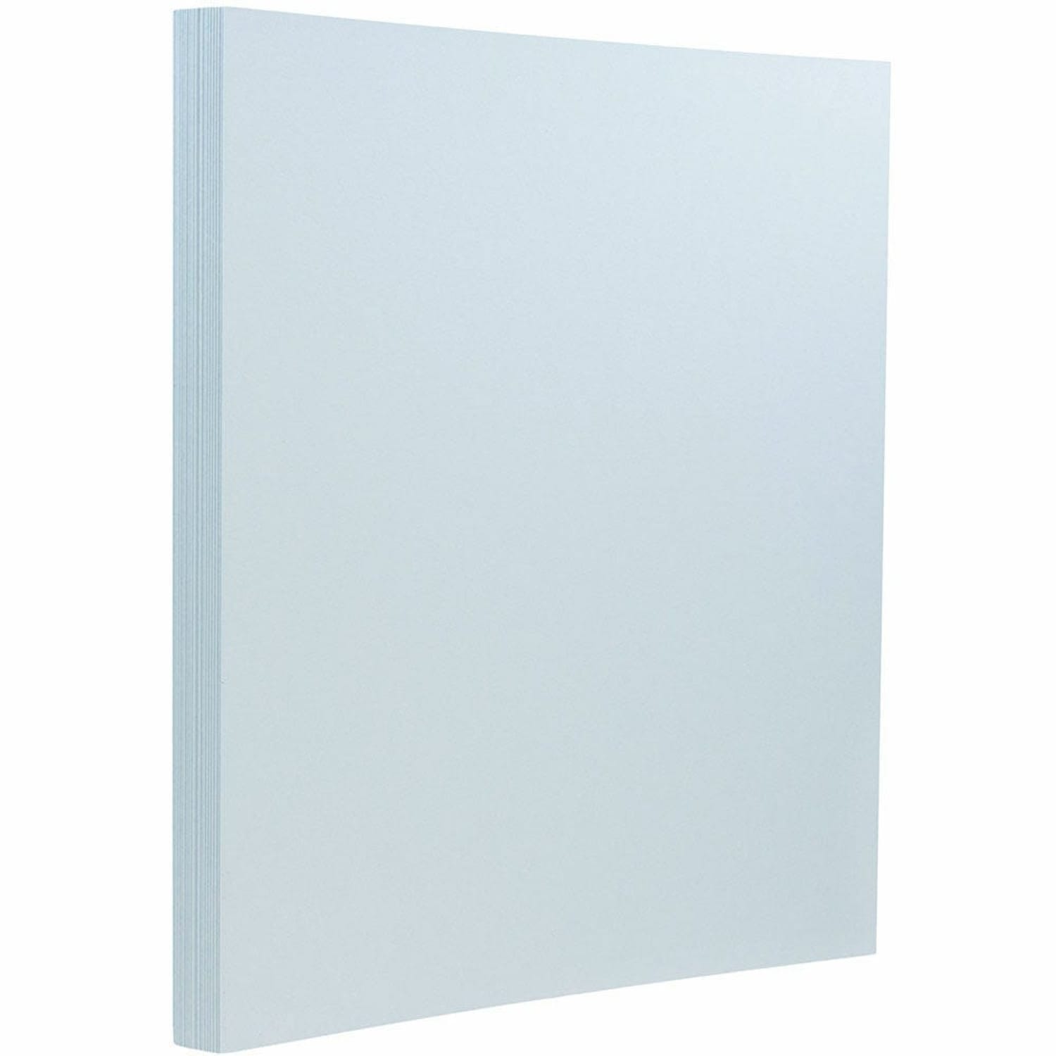 JAM Paper Card Stock, Baby Blue, Letter (8.5in x 11in), 130 Lb, Pack Of 25