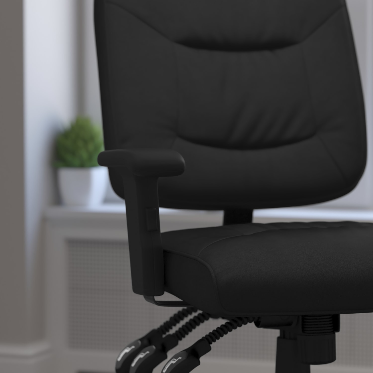 Flash Furniture LeatherSoft Faux Leather LowBack Multifunction Ergonomic Swivel Task Chair With Adjustable Arms Black PopularChairscom Flash Furniture LeatherSoft Faux Leather Low Back Multifunction Ergonomic Swivel Task Chair With Adjustable Arms Black PopularChairscom