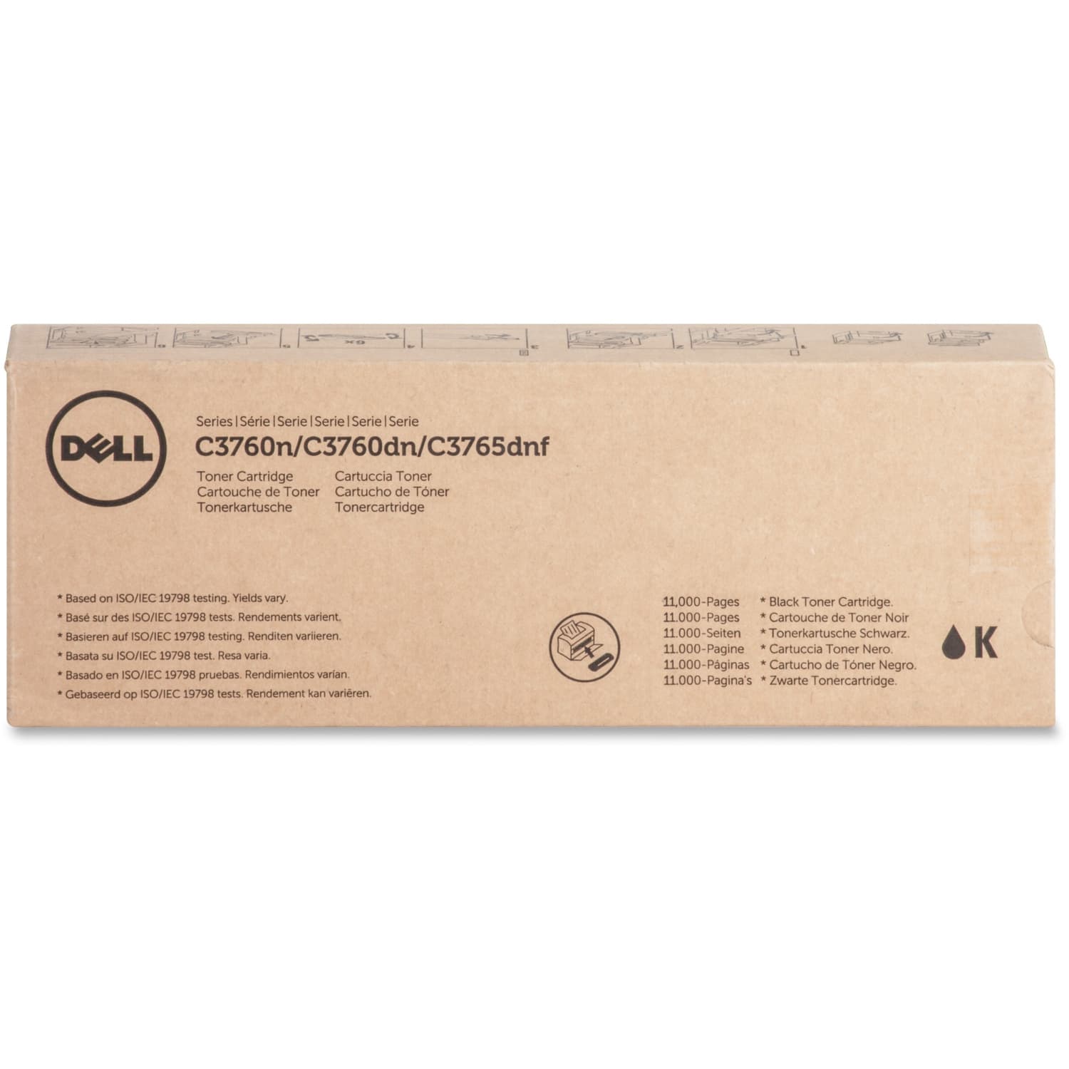 Dell W8D60 Black High Yield Toner Cartridge - Image 3