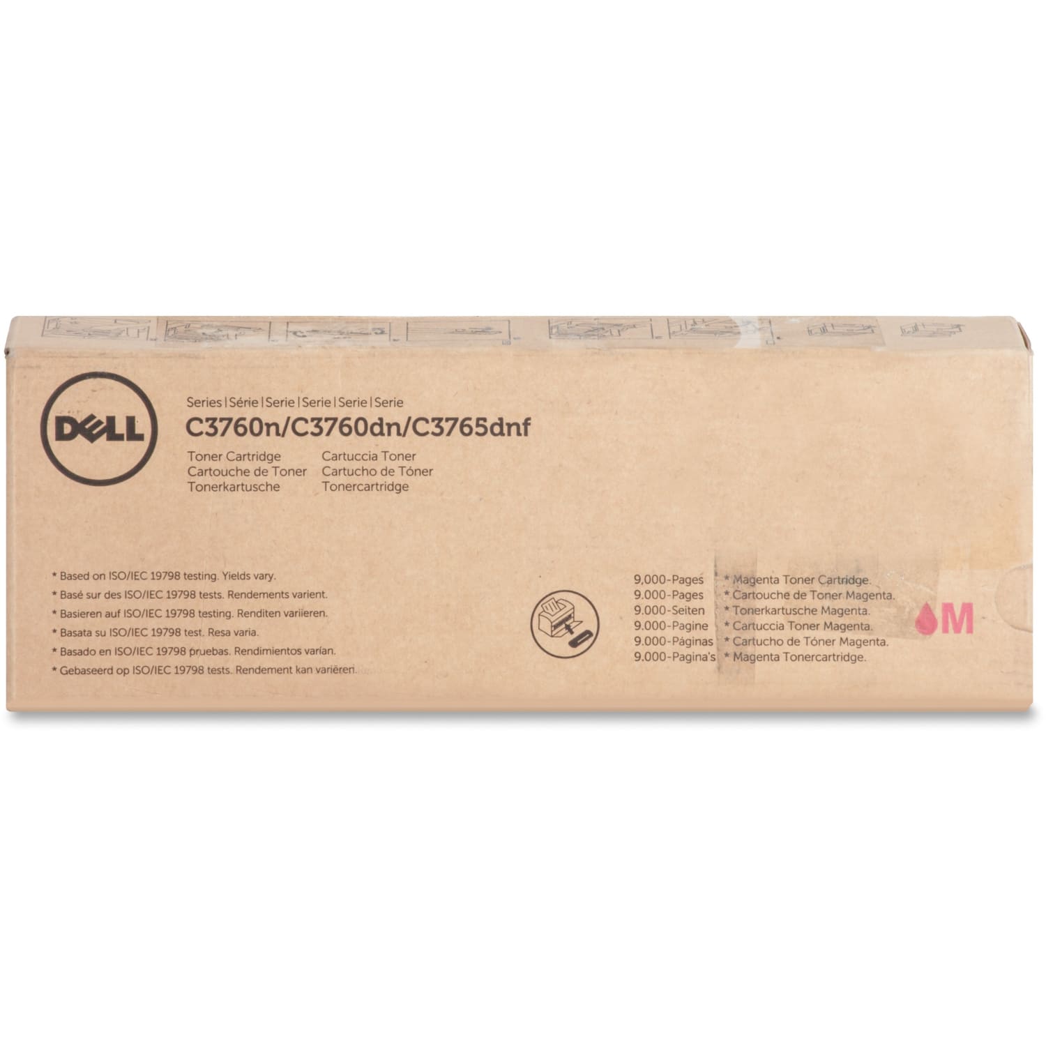 Dell XKGFP Magenta High Yield Toner Cartridge - Image 3