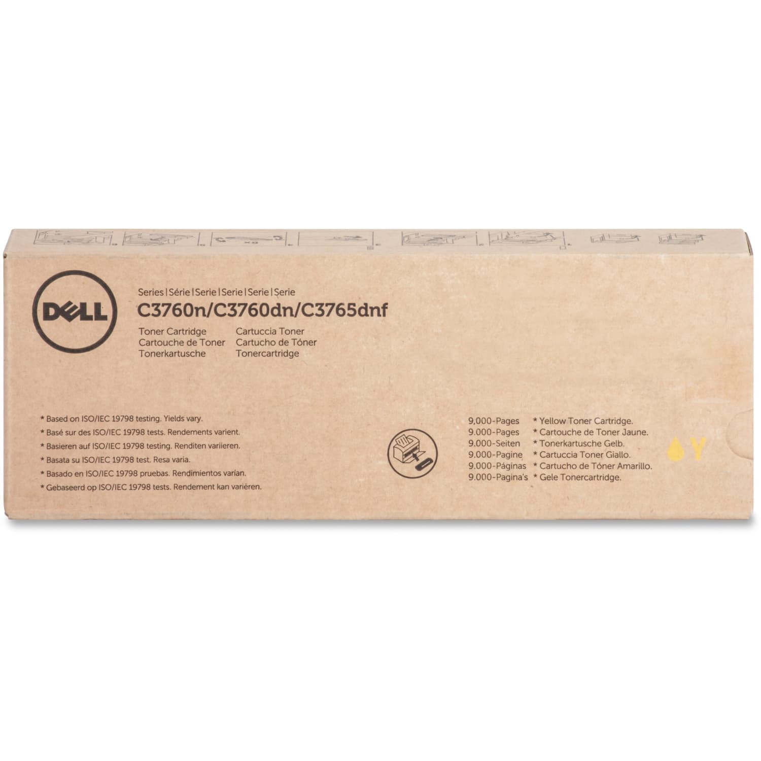 Dell MD8G4 Yellow High Yield Toner Cartridge - Image 3