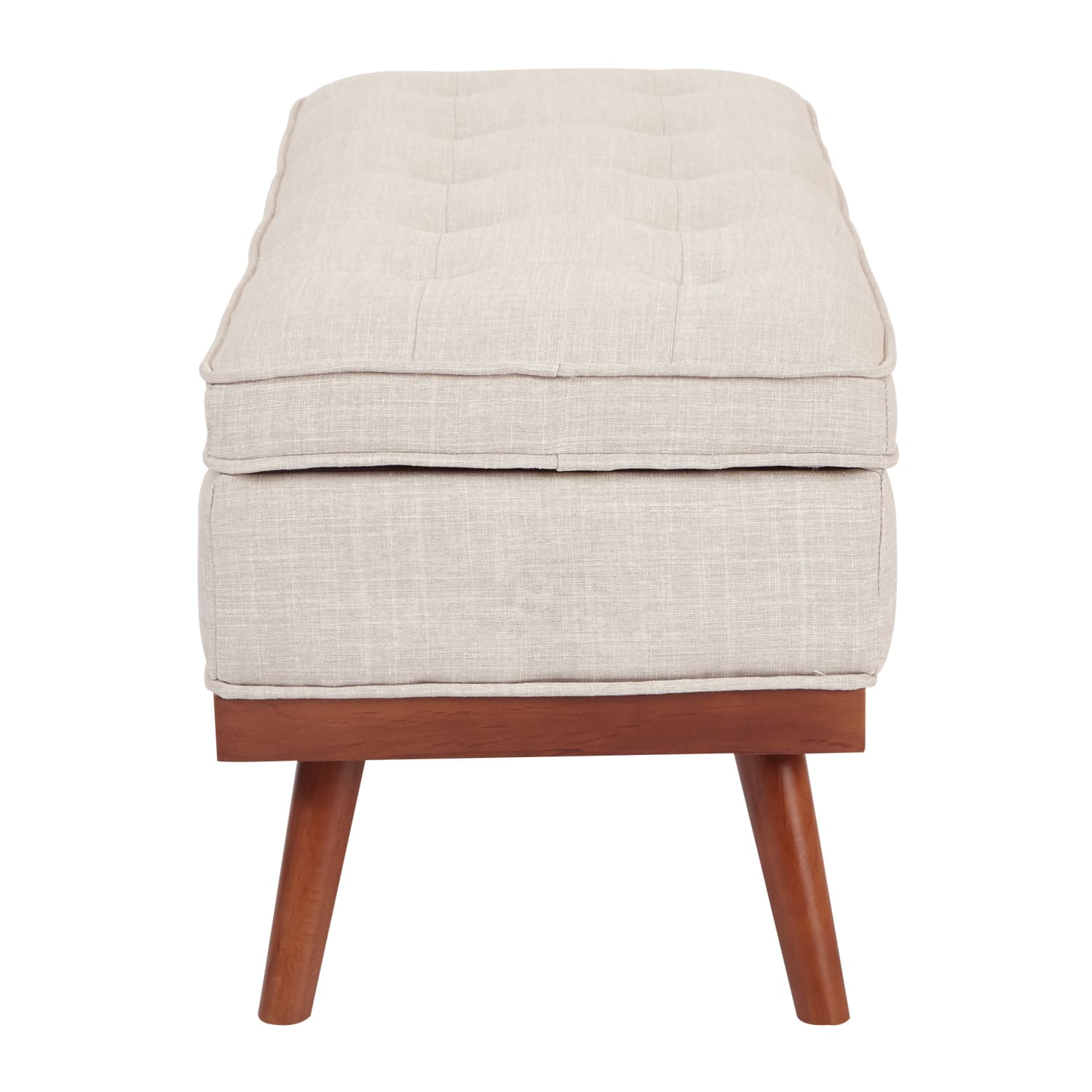 Ave Six Katheryn Storage Bench, Gray/Light Espresso - Image 4