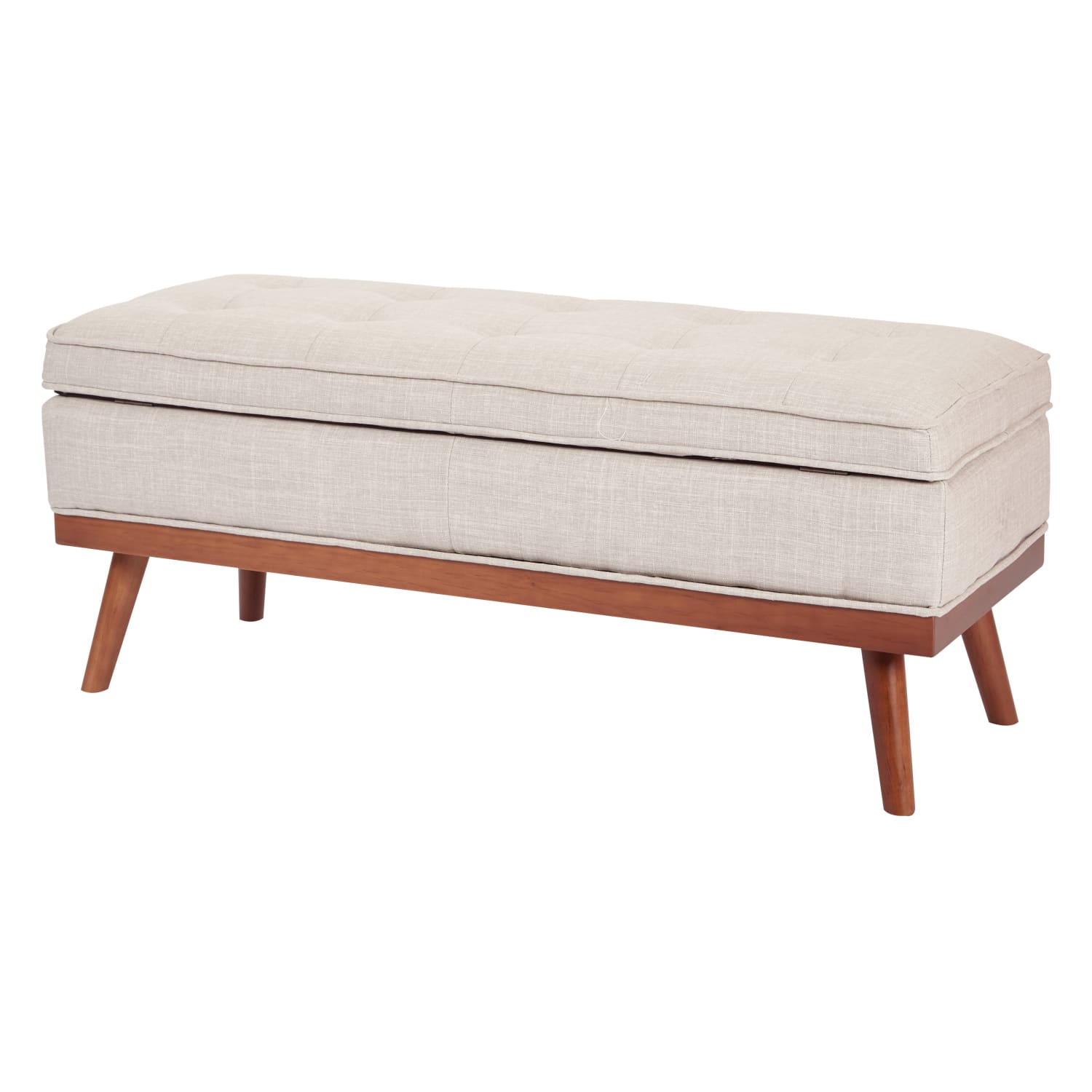 Ave Six Katheryn Storage Bench, Gray/Light Espresso - Image 6