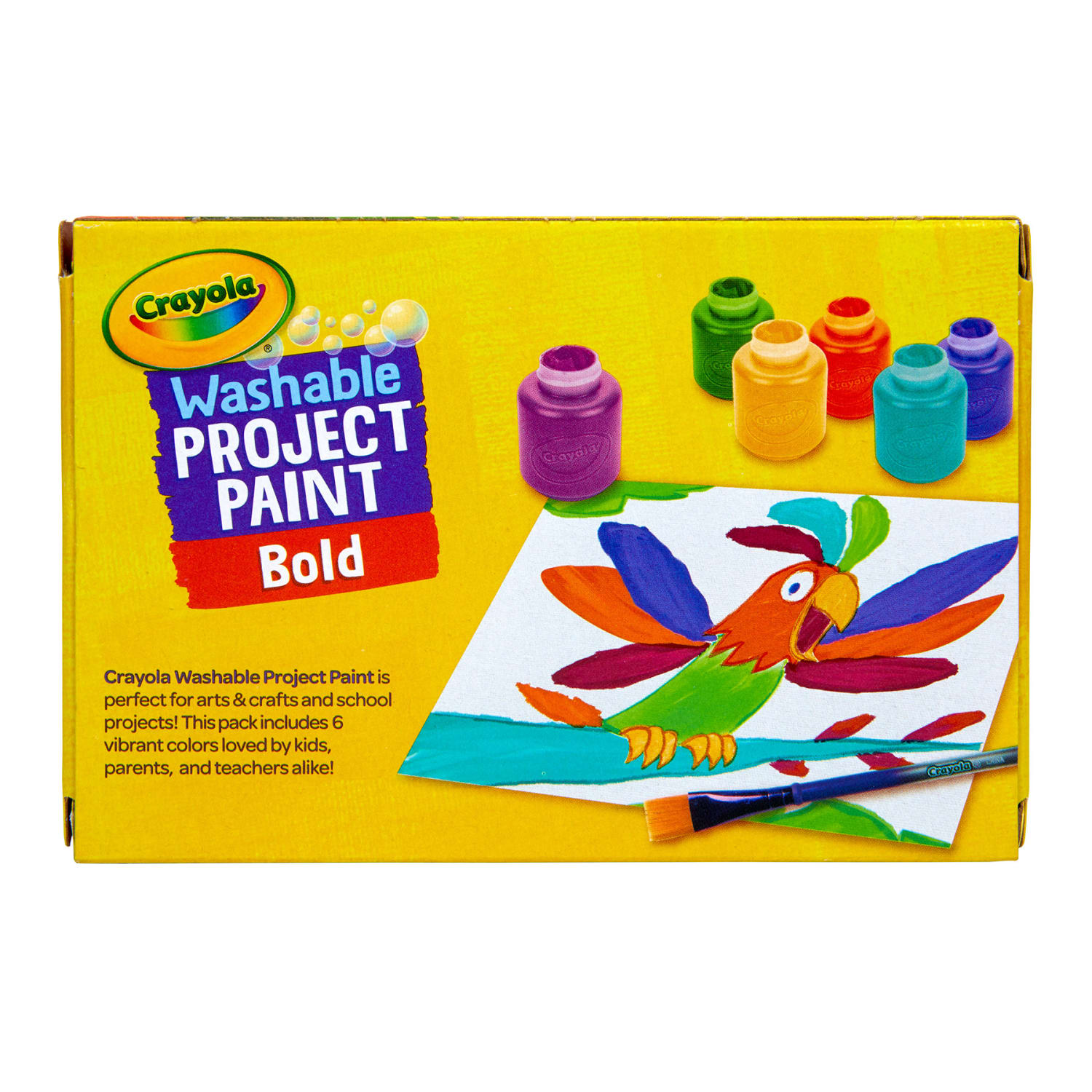 Crayola Washable Project Paints, 2 Oz, Bold, Pack Of 6 Paints, Set Of 6 Packs - Image 4