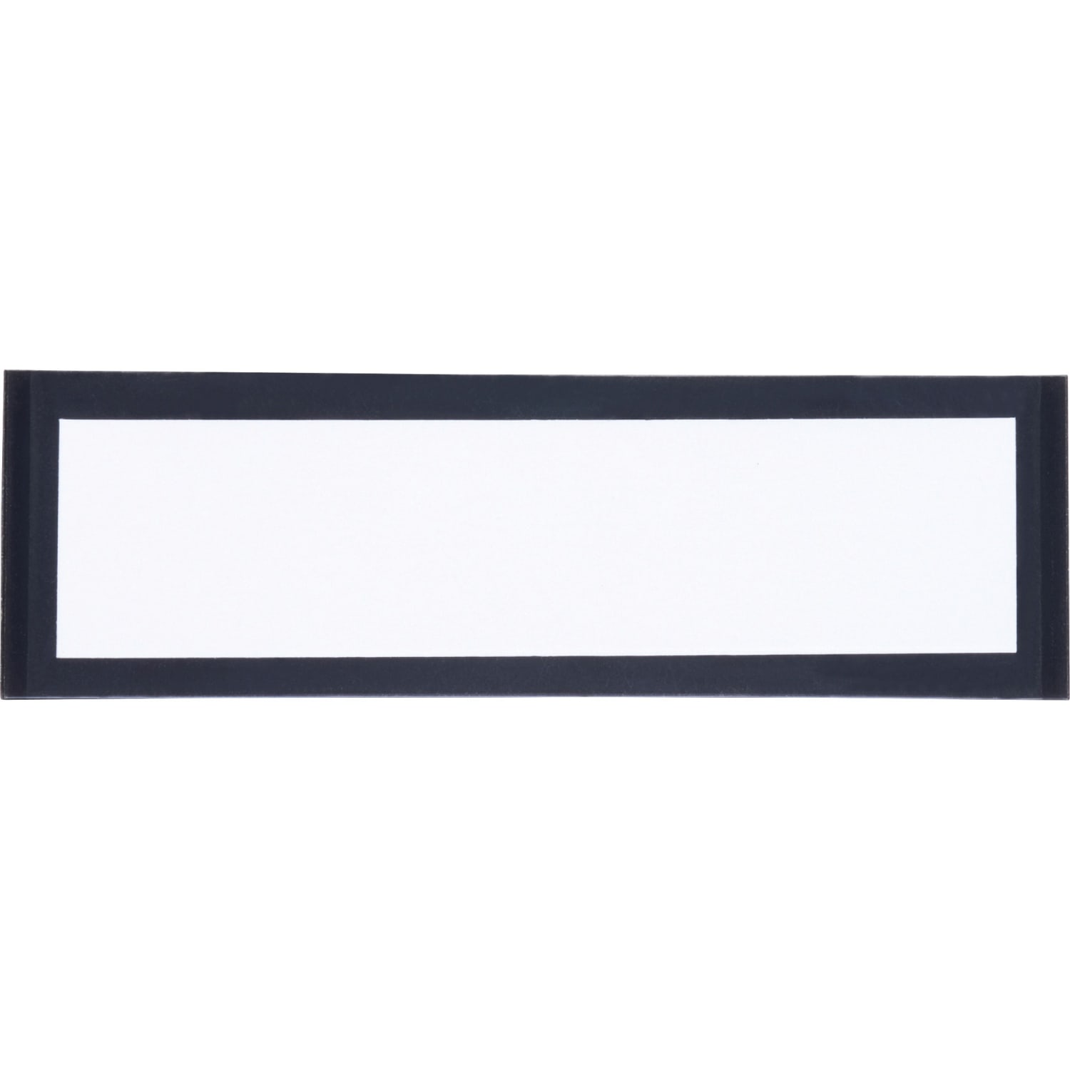 Tatco Magnetic Label Holders, 1 3/8in x 4 3/8in, Black/White, Pack Of 10 - Image 3
