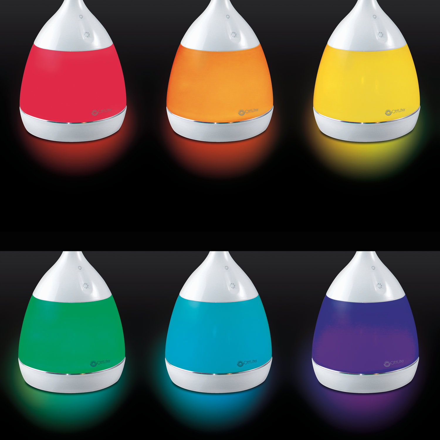 OttLite Mood LED Desk Lamp With Color Changing Base, 19-1/4inH, White - Image 6