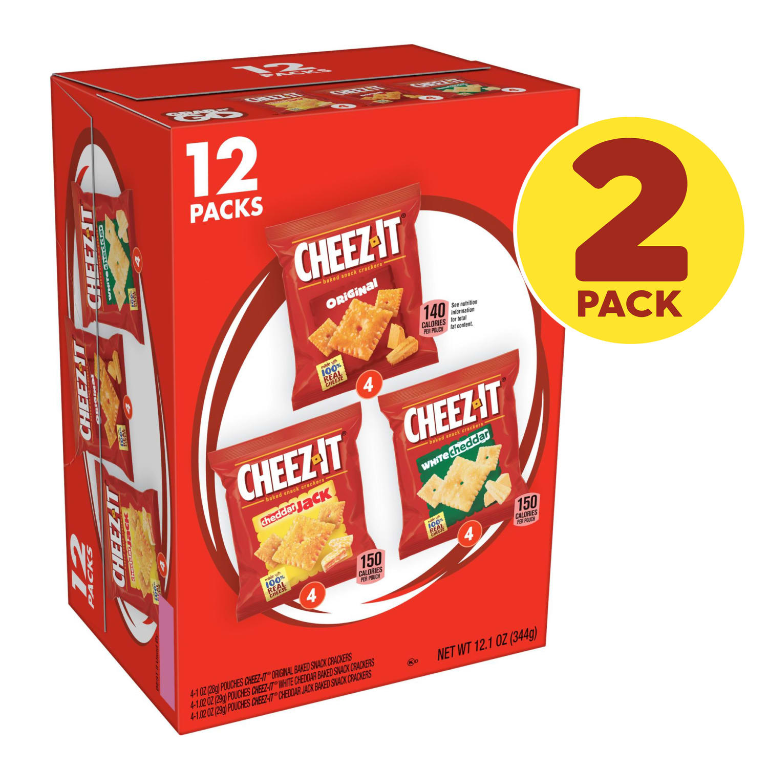 Cheez-It Variety Packs, 1 Oz, 12 Pouches Per Pack, Case Of 2 Packs - Image 3