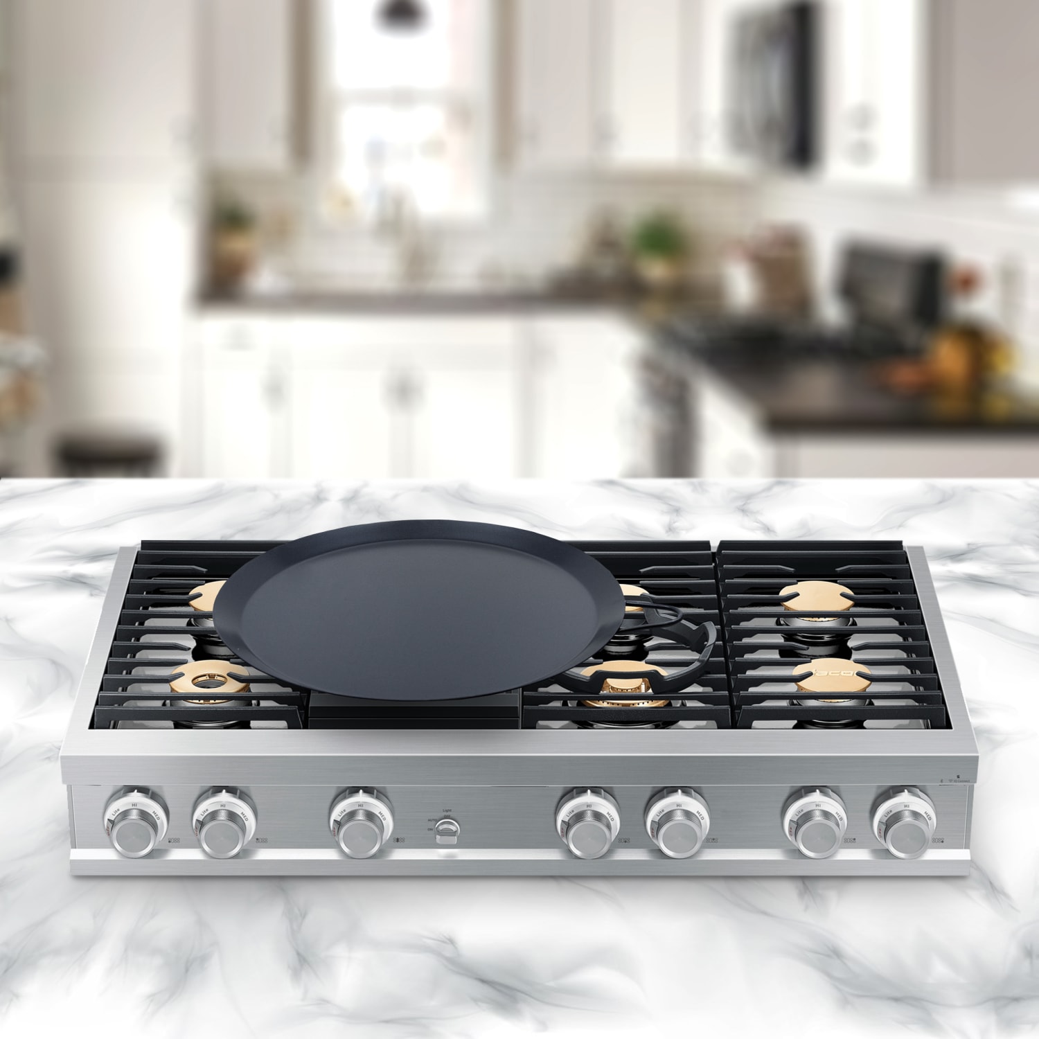 Brentwood Aluminum Non-Stick Round Griddle, 13in, Black - Image 5