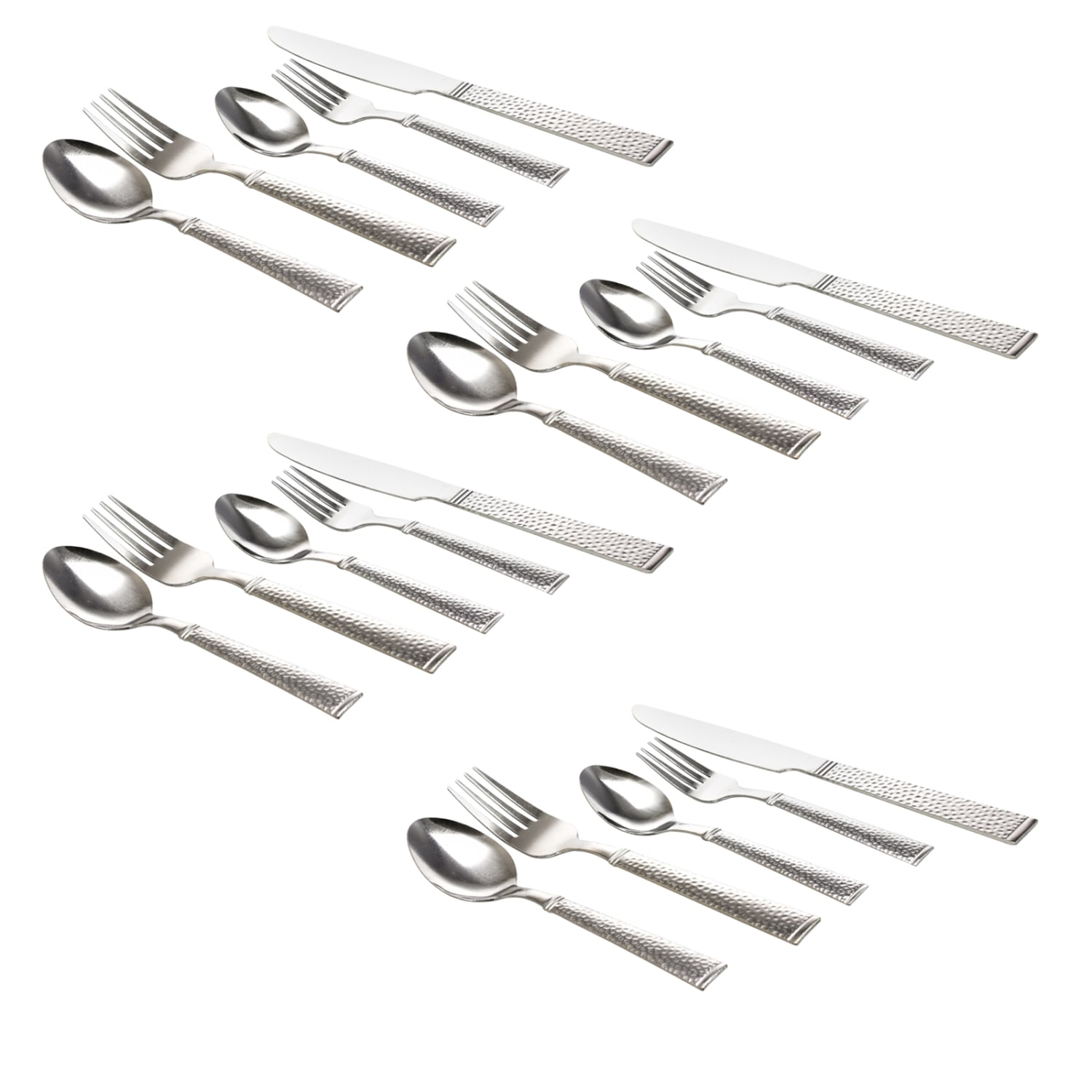 Gibson Home Prato 20-Piece Flatware Set, Silver - Image 3
