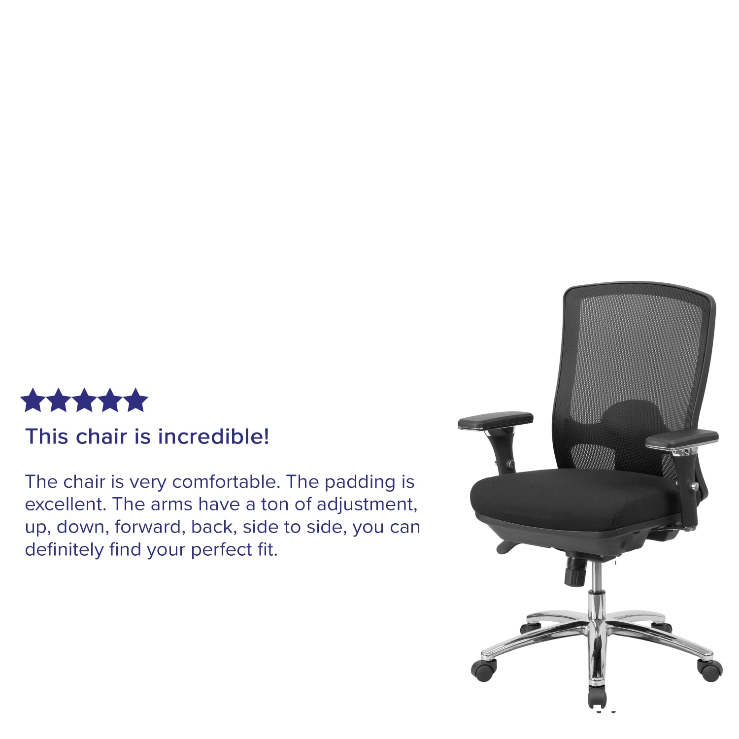 Flash Furniture HERCULES 247 Intensive Mesh MidBack Big And Tall Chair With Synchro Tilt BlackChrome PopularChairscom Flash Furniture HERCULES 24 7 Intensive Mesh Mid Back Big And Tall Chair With Synchro Tilt BlackChrome PopularChairscom