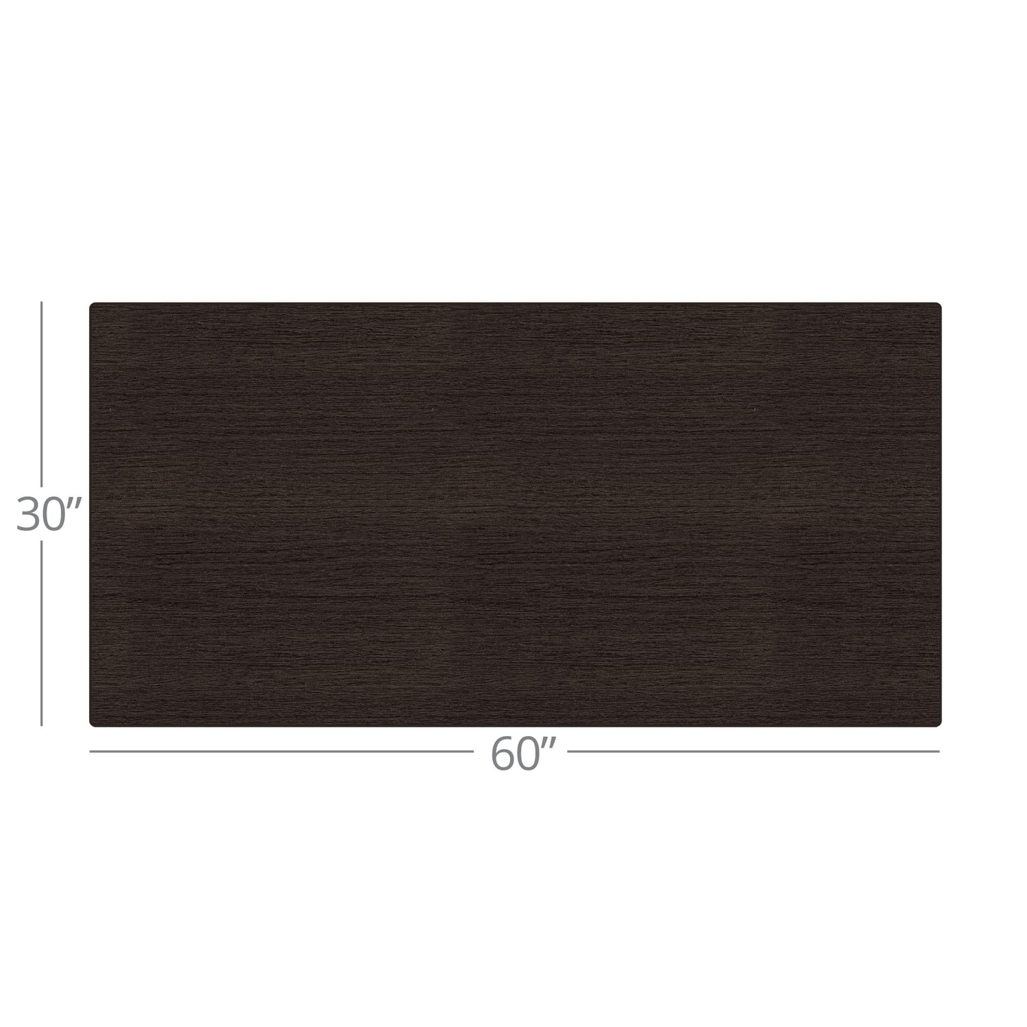 WorkPro Flex Collection Rectangle Table Top, Espresso - Image 3