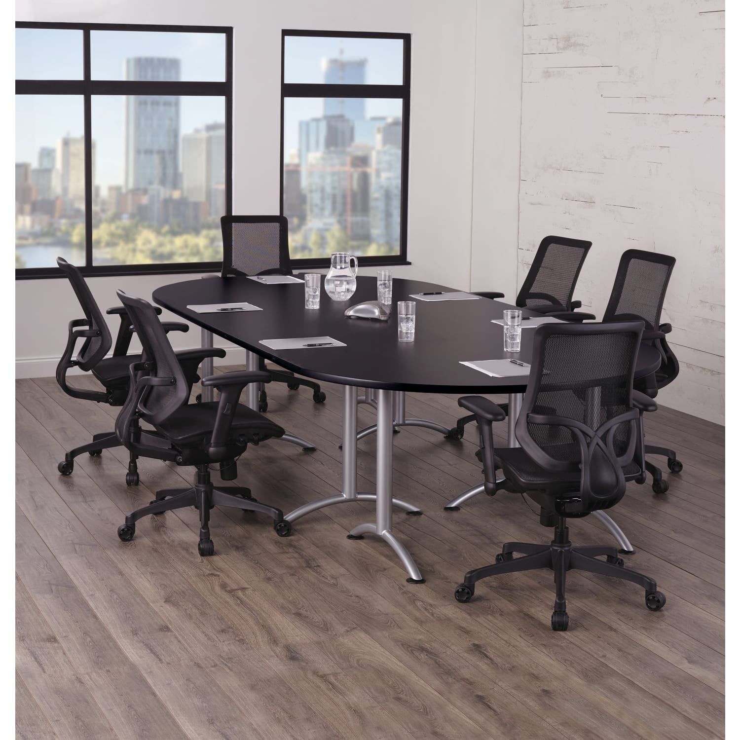 WorkPro Flex Collection Rectangle Table Top, Espresso - Image 5