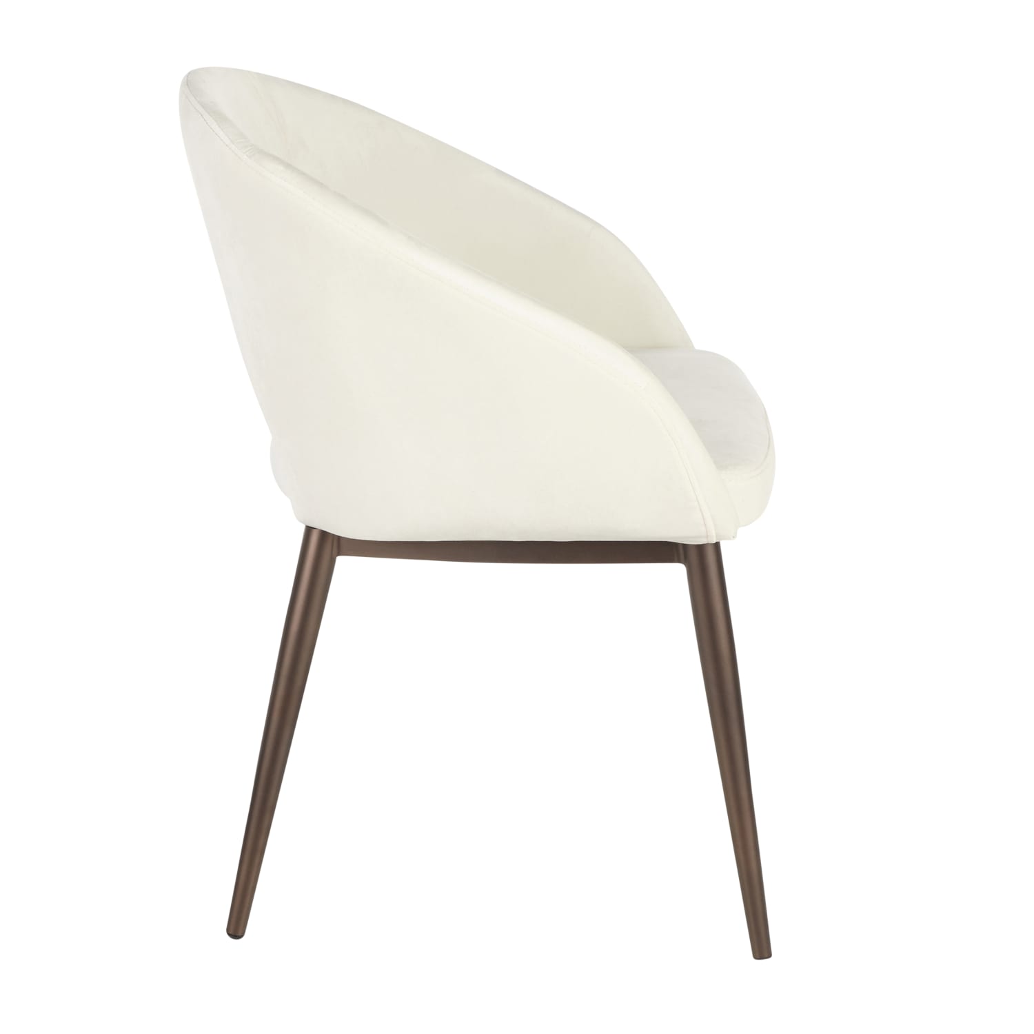 LumiSource Renee Chair, Copper/Cream - Image 3