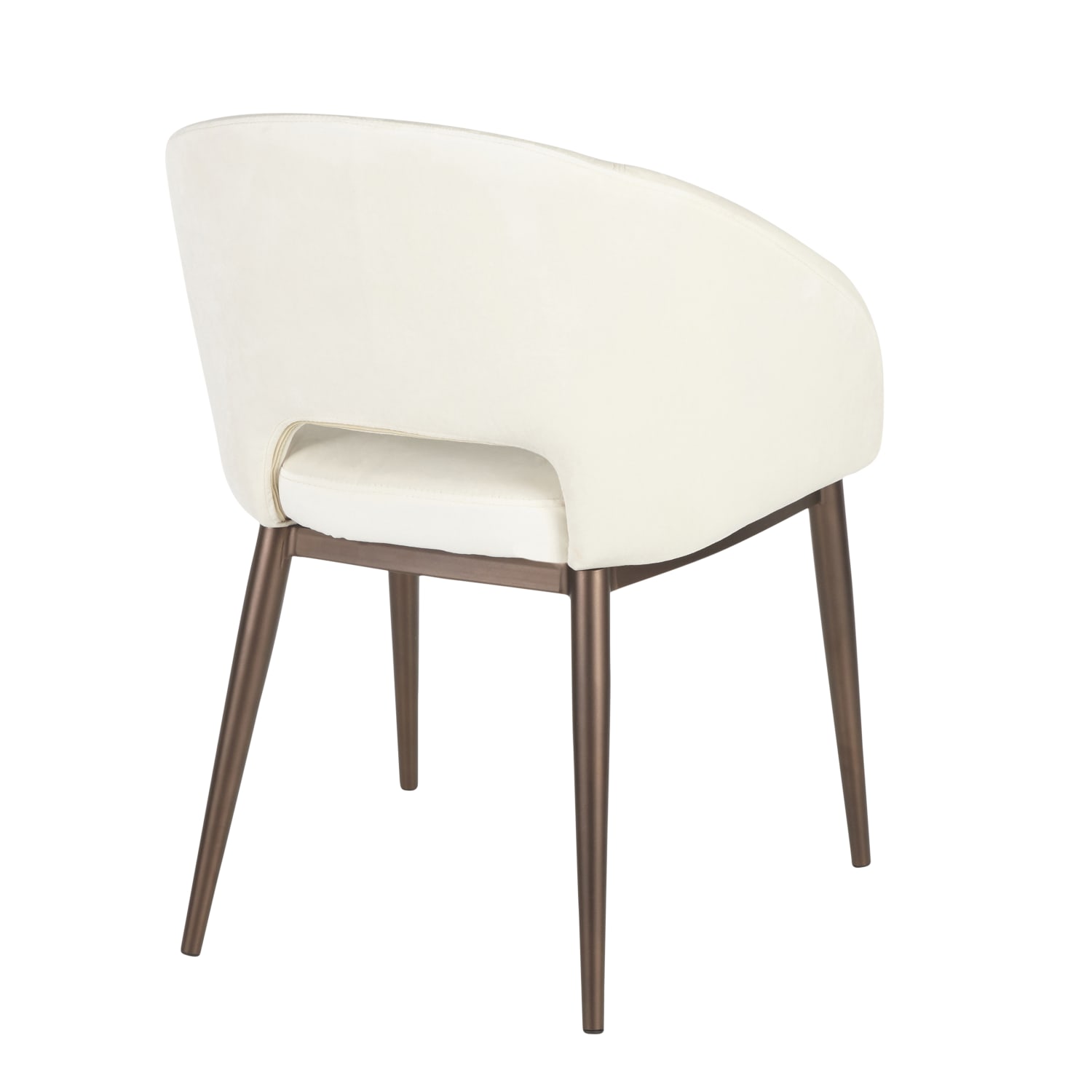 LumiSource Renee Chair, Copper/Cream - Image 4