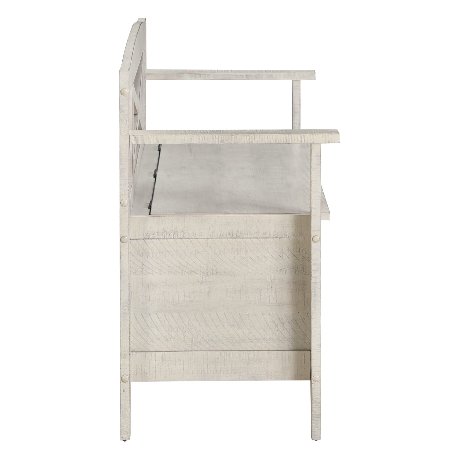 Office Star Metro Wood Bench 3014inH x 4412inW x 1634inD Distressed White PopularChairscom Office Star Metro Wood Bench 30 14inH x 44 12inW x 16 34inD Distressed White PopularChairscom