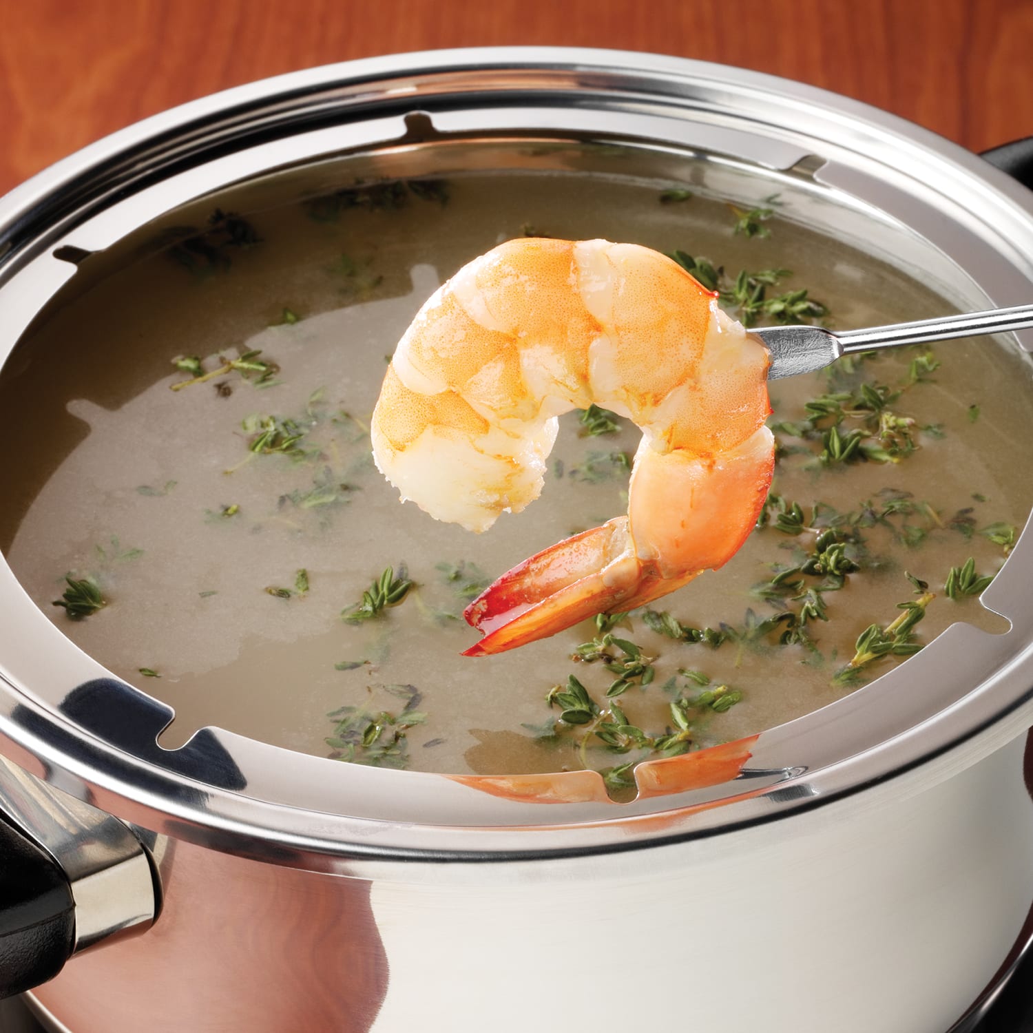 Nostalgia Electrics 6-Cup Stainless-Steel Electric Fondue Pot With Temperature Control - Image 5