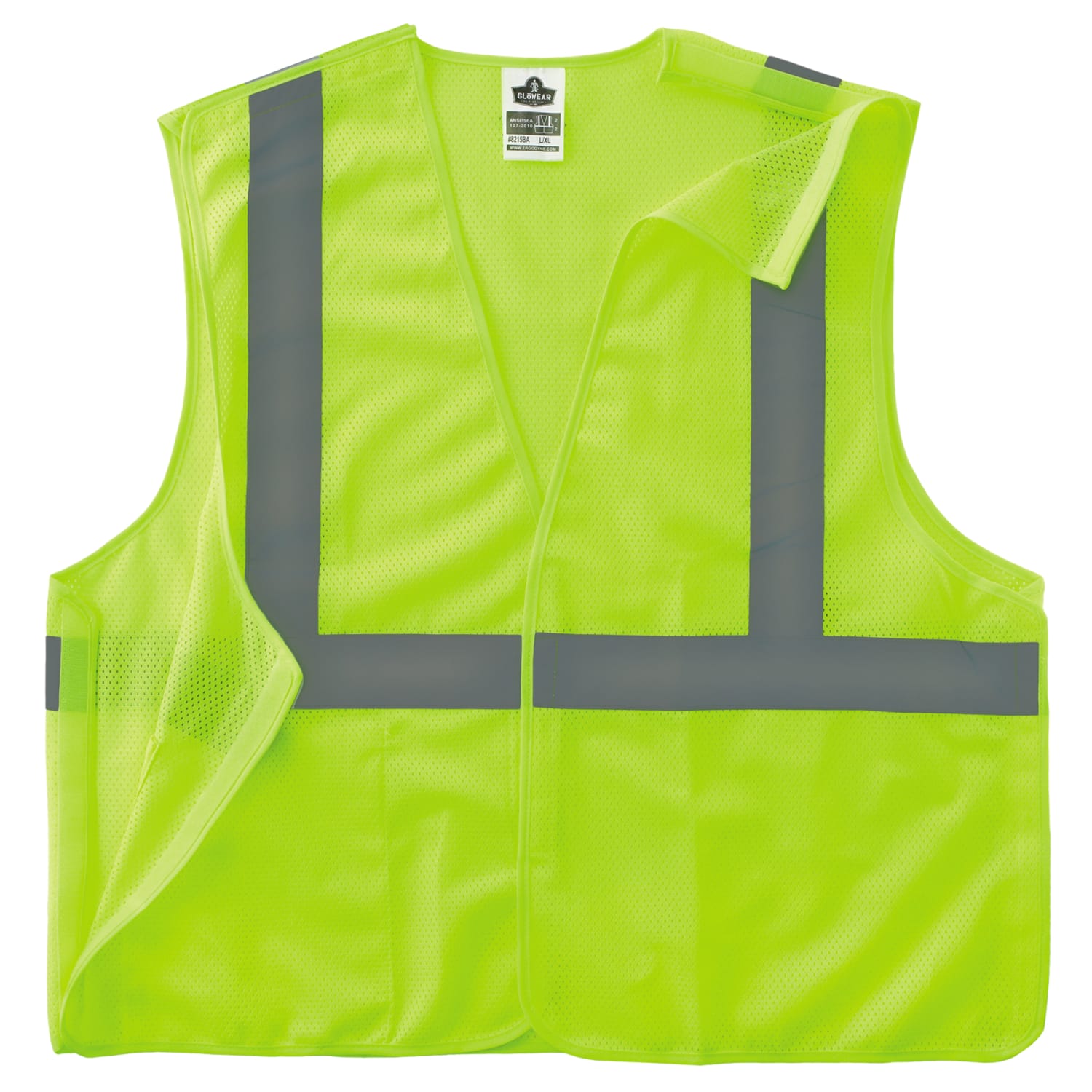 Ergodyne GloWear Breakaway Mesh Hi-Vis Type-R Class 2 Safety Vest, Medium, Lime - Image 4