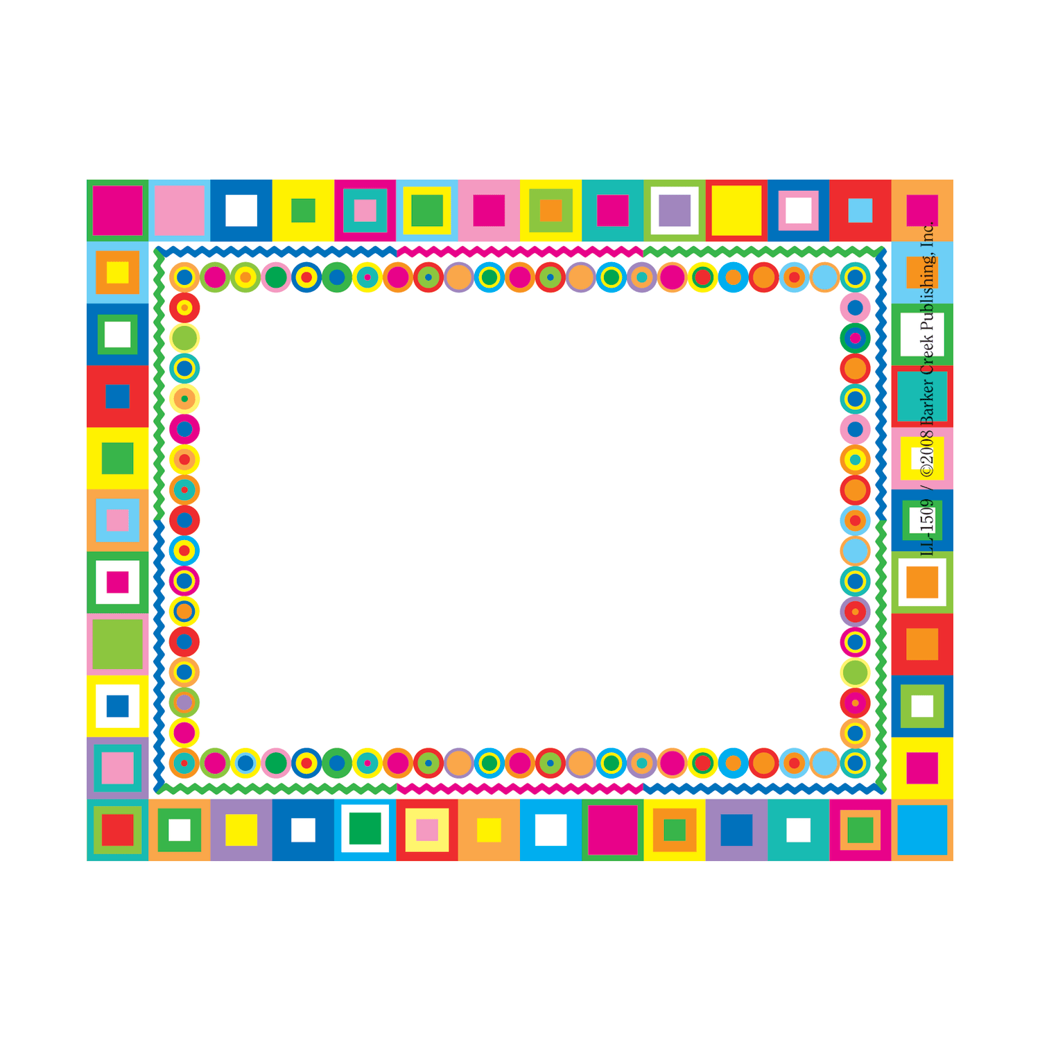 Barker Creek Self-Adhesive Name Badge Labels, 3 1/2in x 2 3/4in, Retro, Pack Of 45