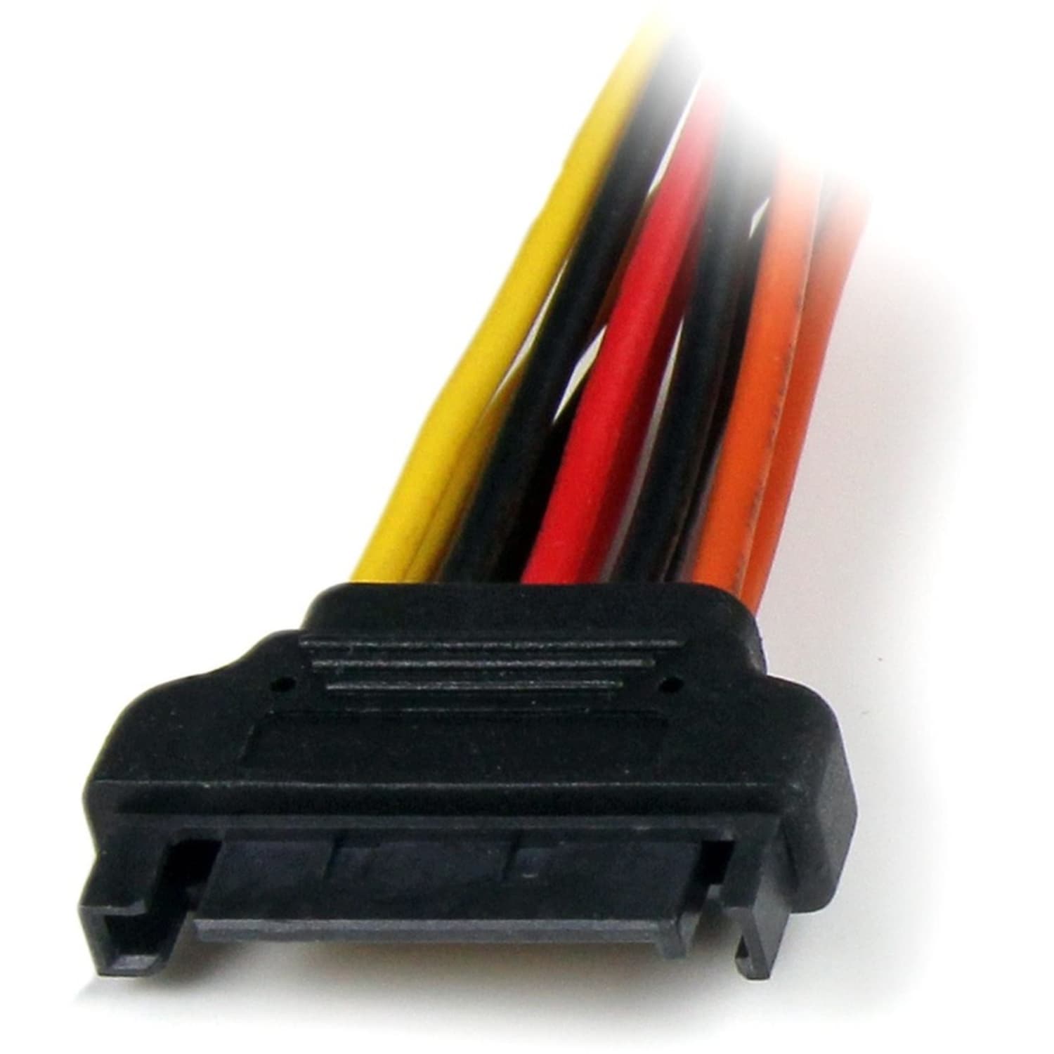 StarTech.com 6in Latching SATA Power Y Splitter Cable Adapter - M/F - Add an extra SATA power outlet to your PC Power Supply - sata power splitter - sata power y adapter - sata power cable splitter -sata power y cable - Image 3