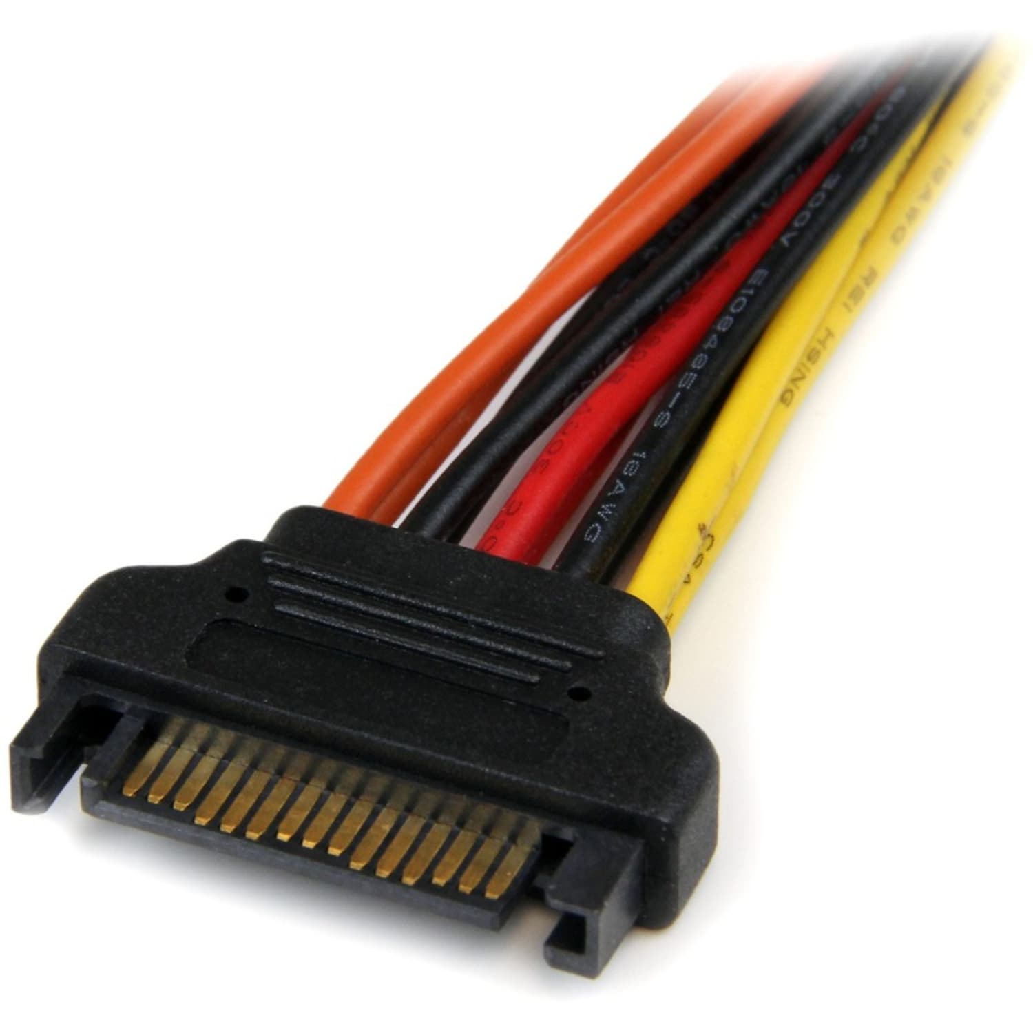 StarTech.com 6in Latching SATA Power Y Splitter Cable Adapter - M/F - Add an extra SATA power outlet to your PC Power Supply - sata power splitter - sata power y adapter - sata power cable splitter -sata power y cable - Image 4