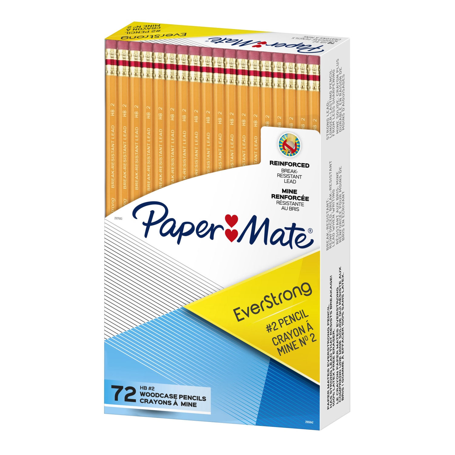 Paper Mate Everstrong Break-Resistant Pencils, #2, HB, Box Of 72 Unsharpened Pencils - Image 3