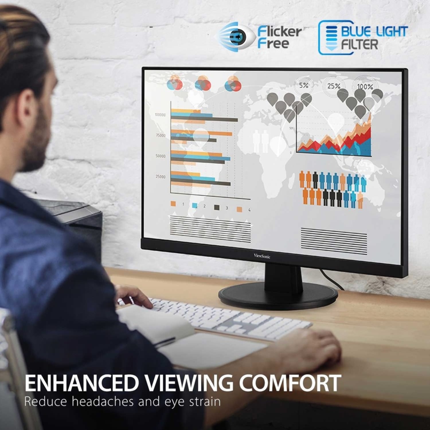 ViewSonic VA2747-MHJ 27in 1080p LED Monitor, FreeSync - Image 6