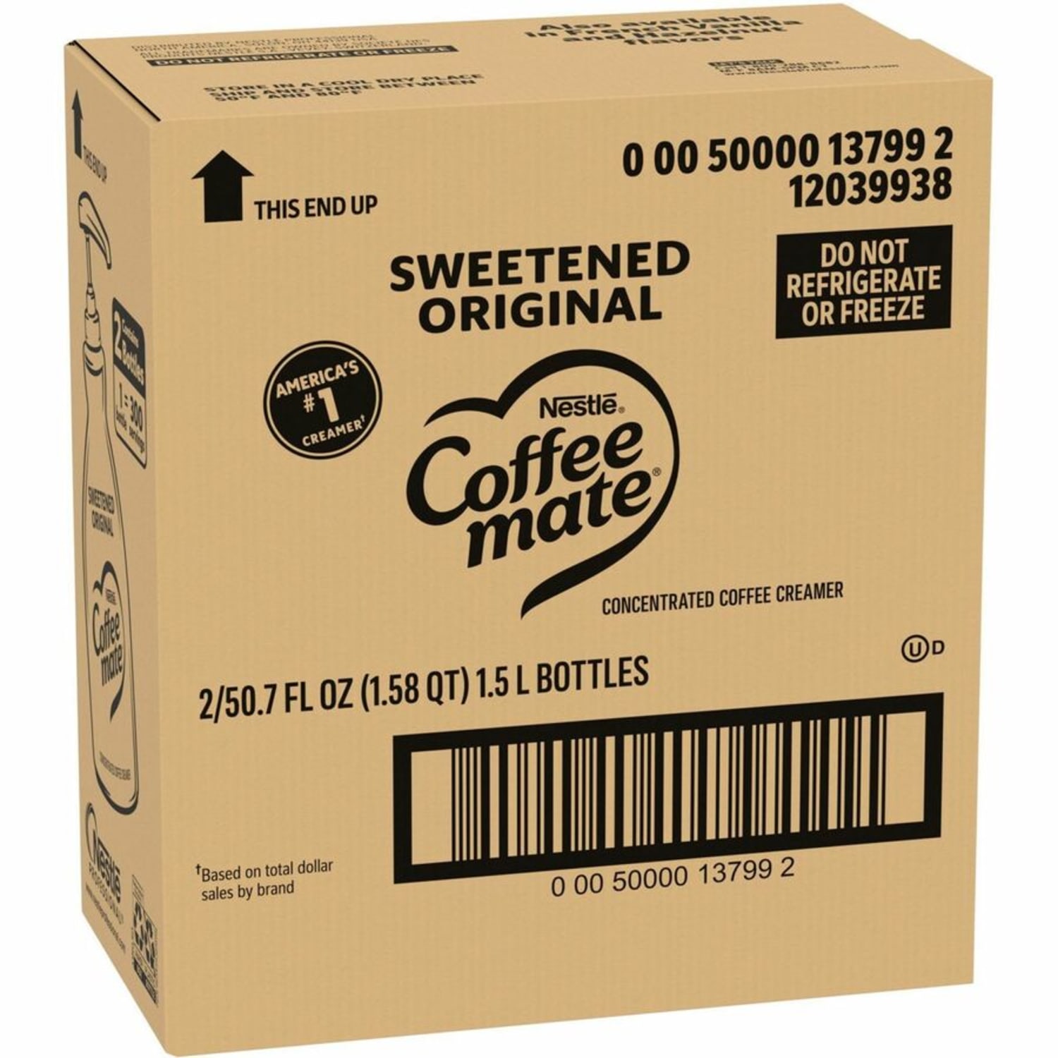 Coffee mate Sweetened Original Liquid Concentrate Coffee Creamer, Pump Bottle, 13799CT - Image 5