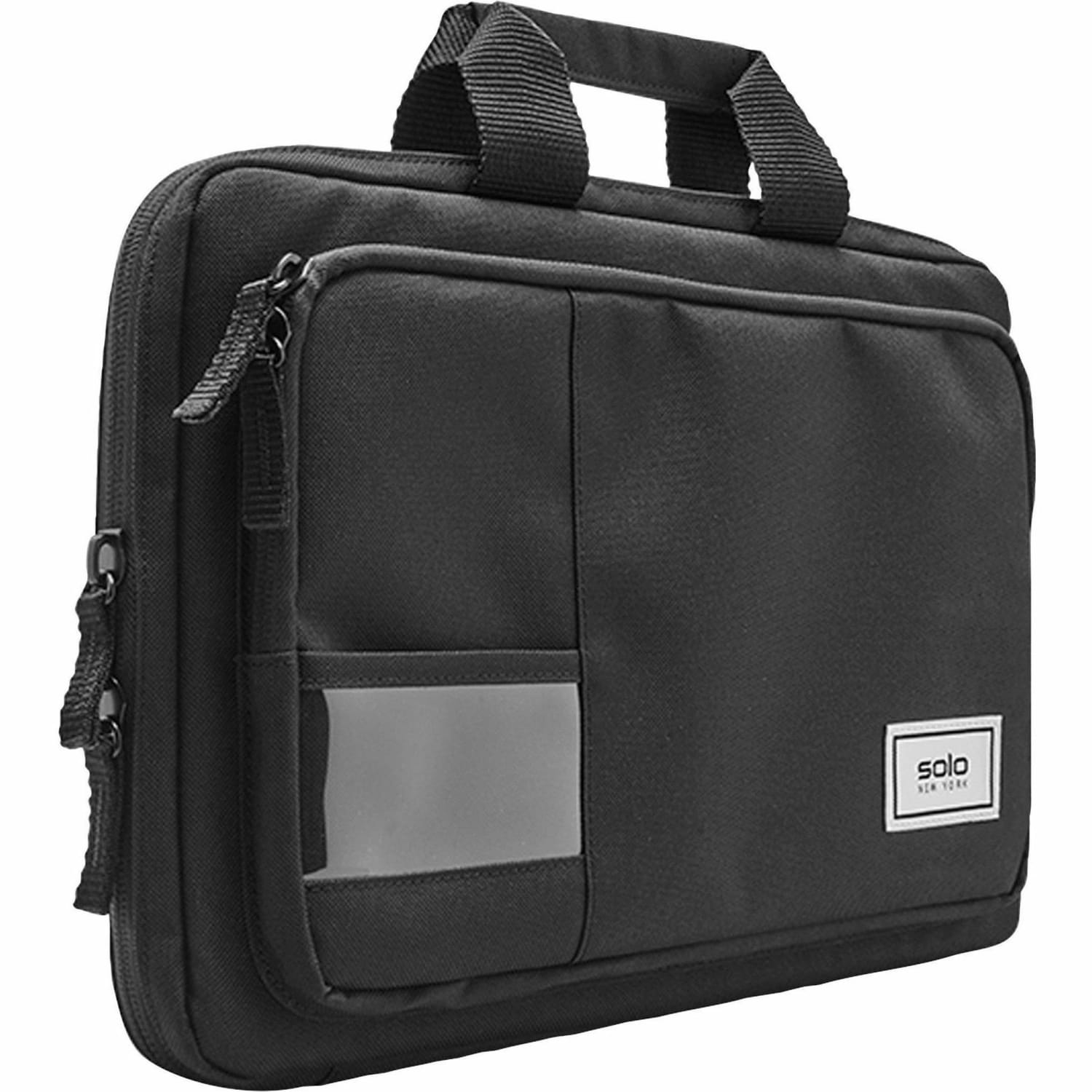 Solo New York Secure-Fit Fabric 13.3in Chromebook Case, 9-3/4inH x 13inW x 1inD, 50% Recycled, Black - Image 4