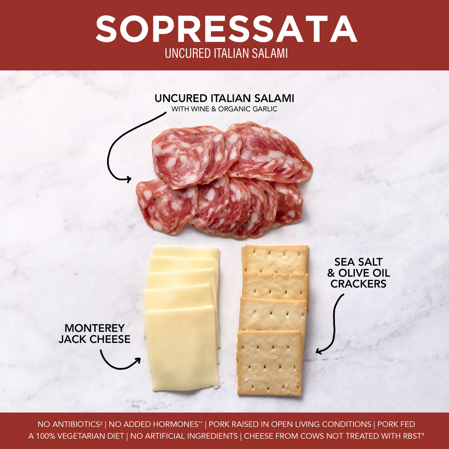 Creminelli Sopressata, Monterey Jack Cheese And Crackers Packs, 2 Oz, Set Of 4 Packs - Image 6