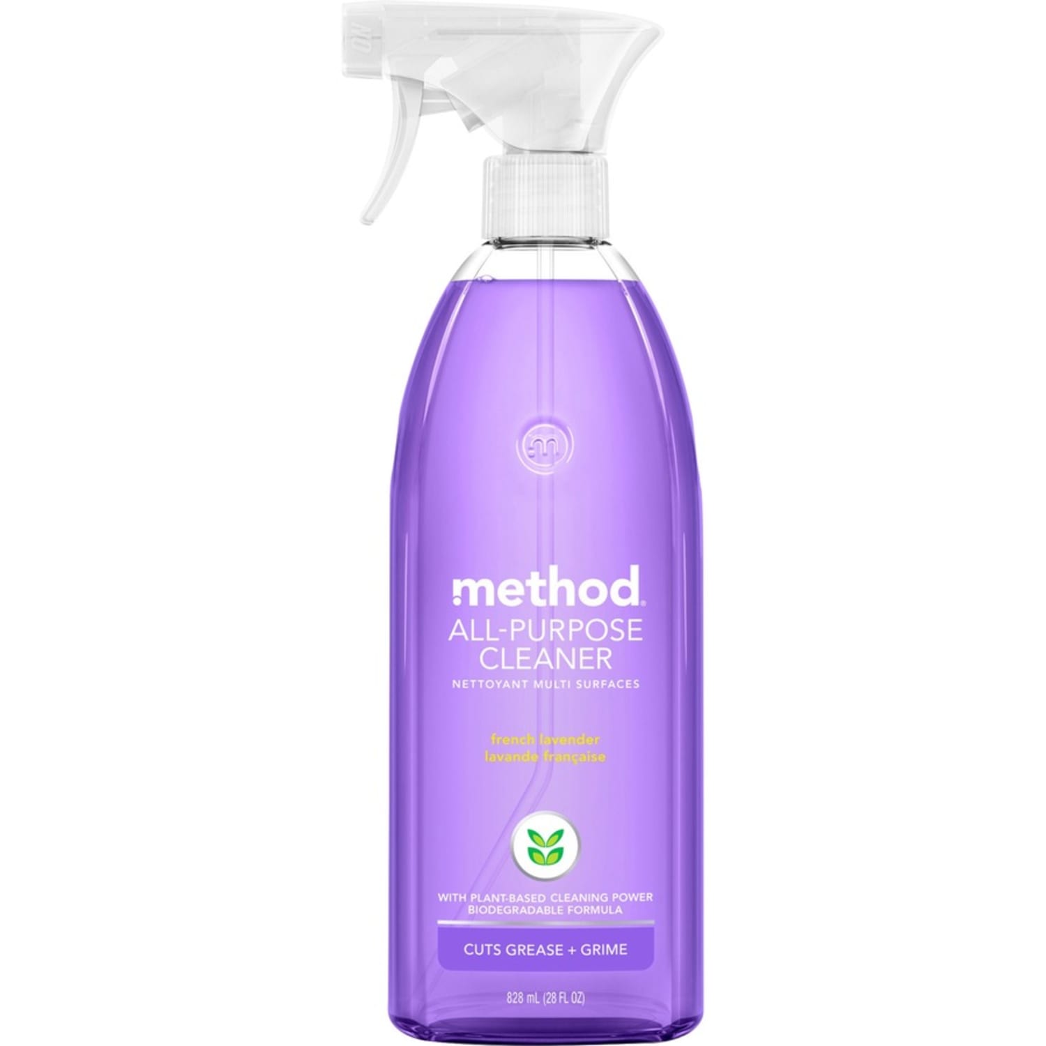 Method All-Purpose Cleaner - 28 fl oz (0.9 quart) - Fresh, French Lavender Scent - Non-toxic - Lavender - 8 / Carton - Image 3