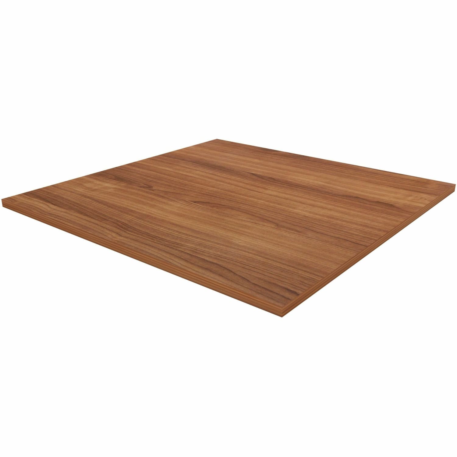 Lorell Hospitality/Conference Tabletop, 42inW x 42inL, Walnut, 69962 - Image 4