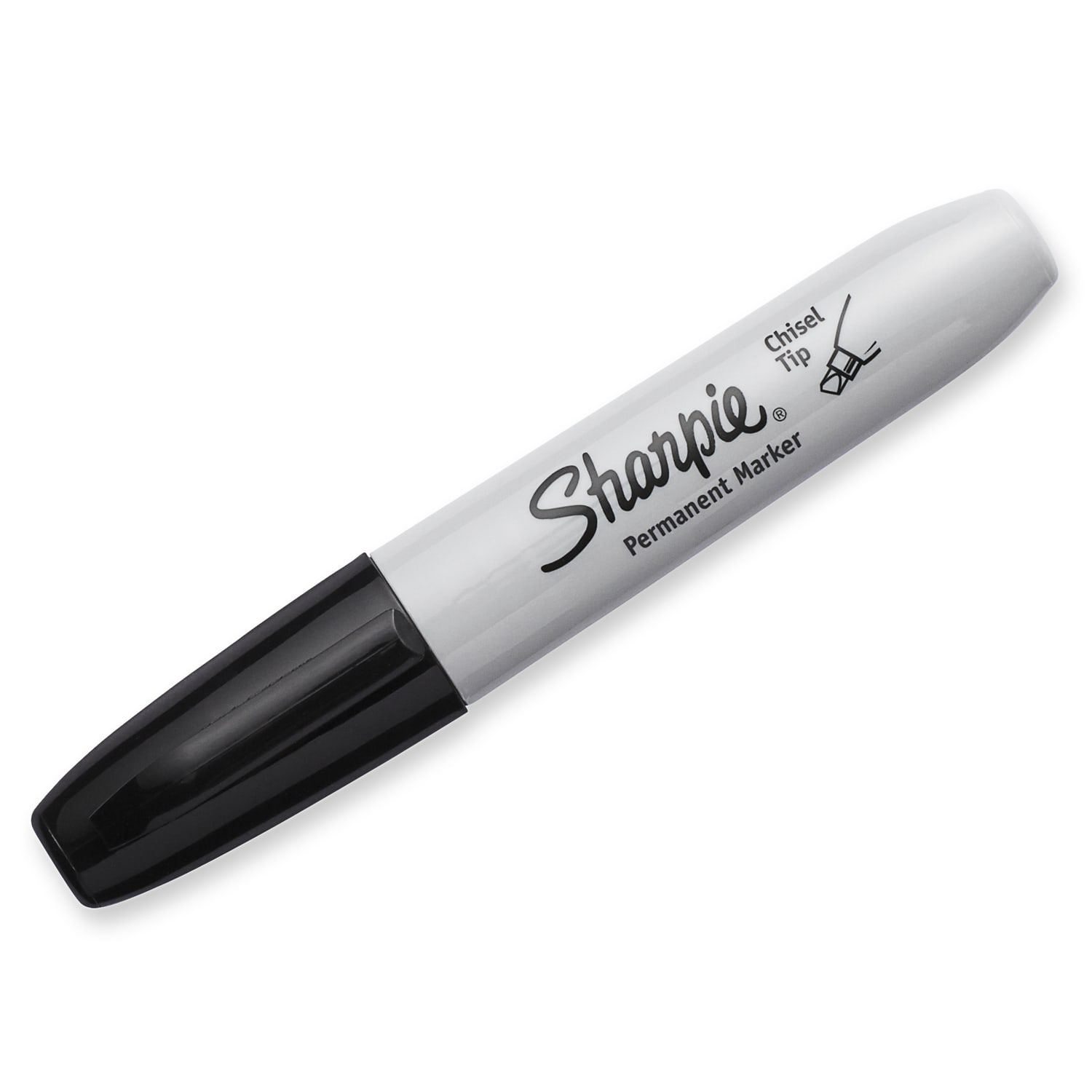 Sharpie Chisel-Tip Permanent Markers, Black, Pack Of 2 - Image 3