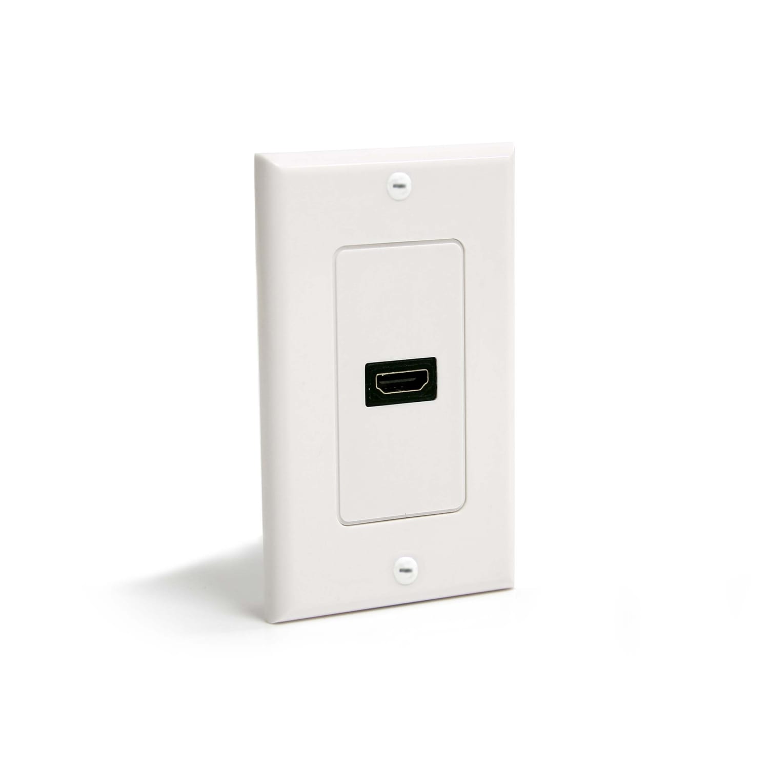 StarTech.com Single Outlet Female HDMI Wall Plate White - 1-gang - HDMI Digital Audio/Video - White