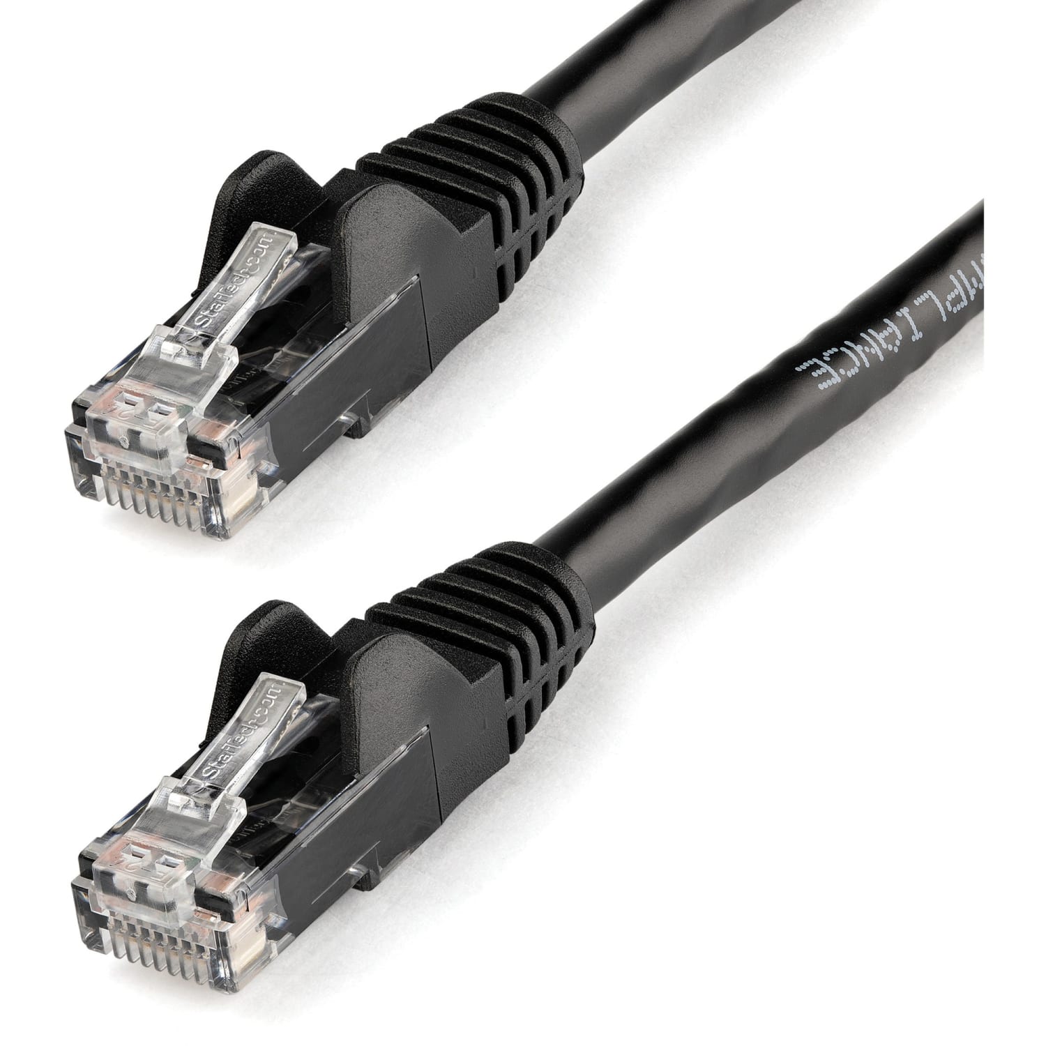 StarTech.com 25ft CAT6 Ethernet Cable - Black Snagless Gigabit CAT 6 Wire - 25ft Black CAT6 up to 160ft - N6PATCH25BK - Image 4