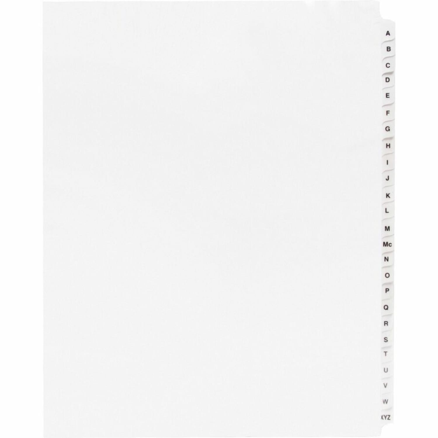 Sparco A-Z Quick Index Dividers With Contents Page, A-Z, White - Image 6