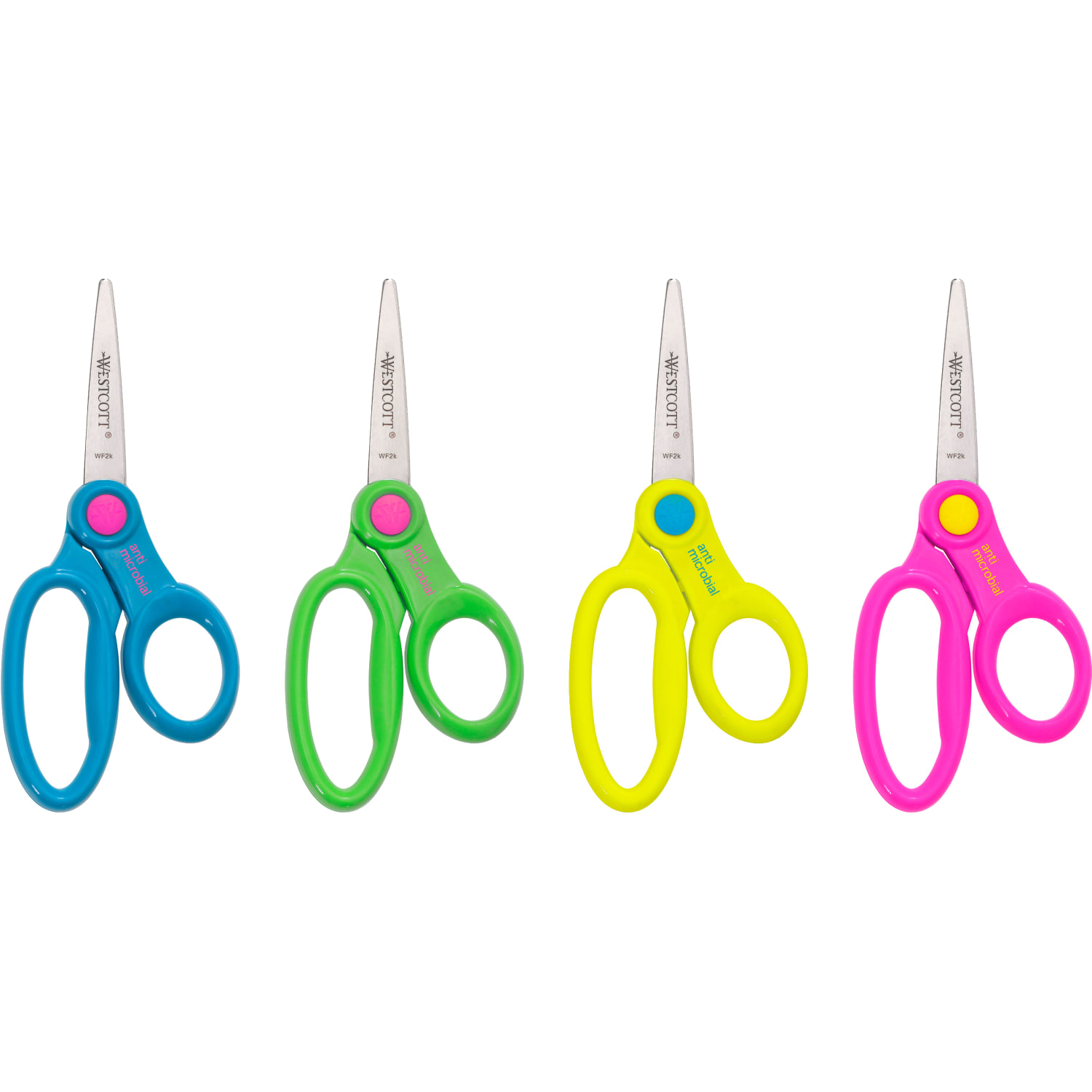 Westcott Kids School Pack Scissors, 5in, Pointed, Multicolor, Pack Of 12 - Image 4