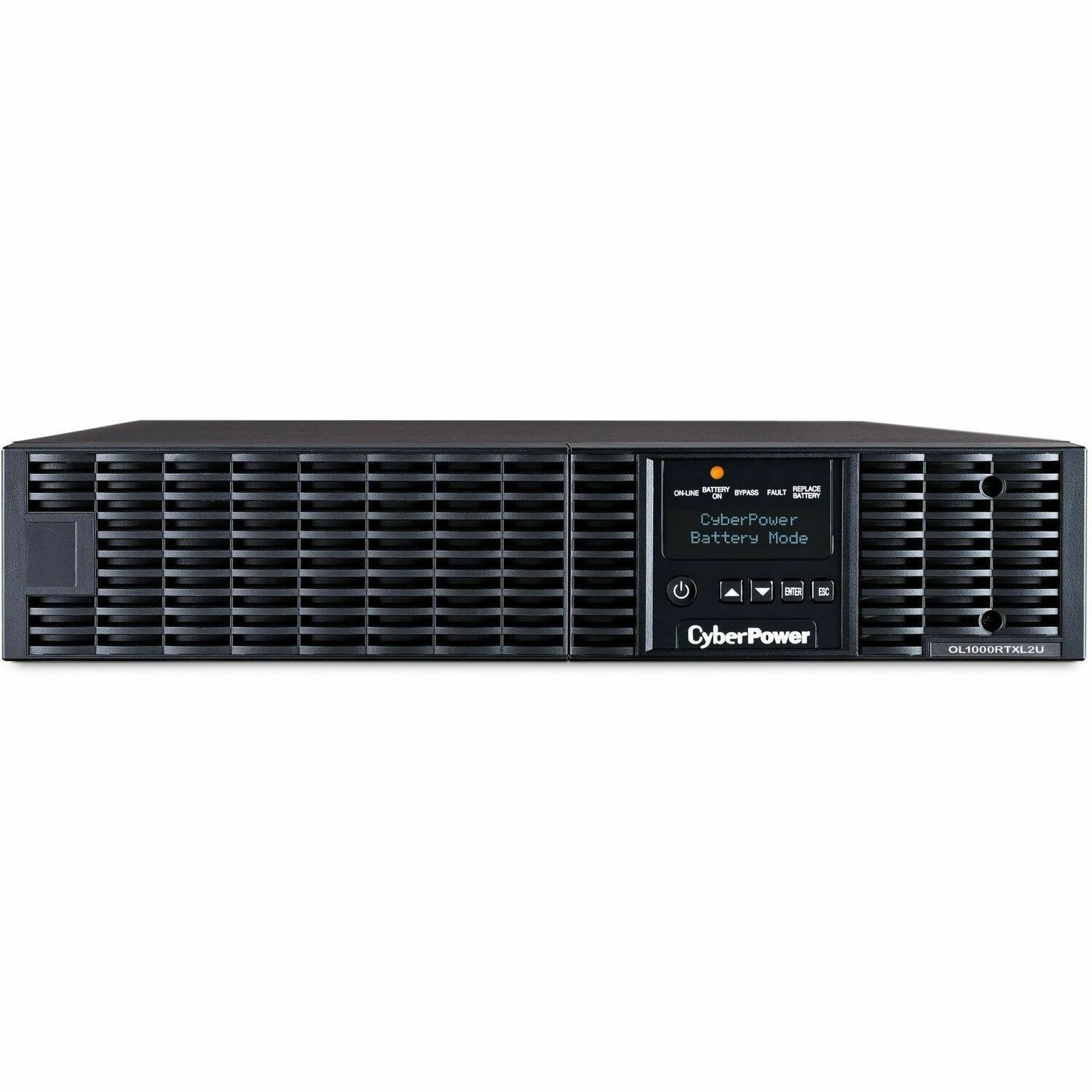 CyberPower OL1000RTXL2U Smart App Online UPS Systems - 1000VA/900W, 100 - 125 VAC, NEMA 5-15P, 2U, Rack/Tower, Sine Wave, 8 Outlets, LCD- OL1000RTXL2U