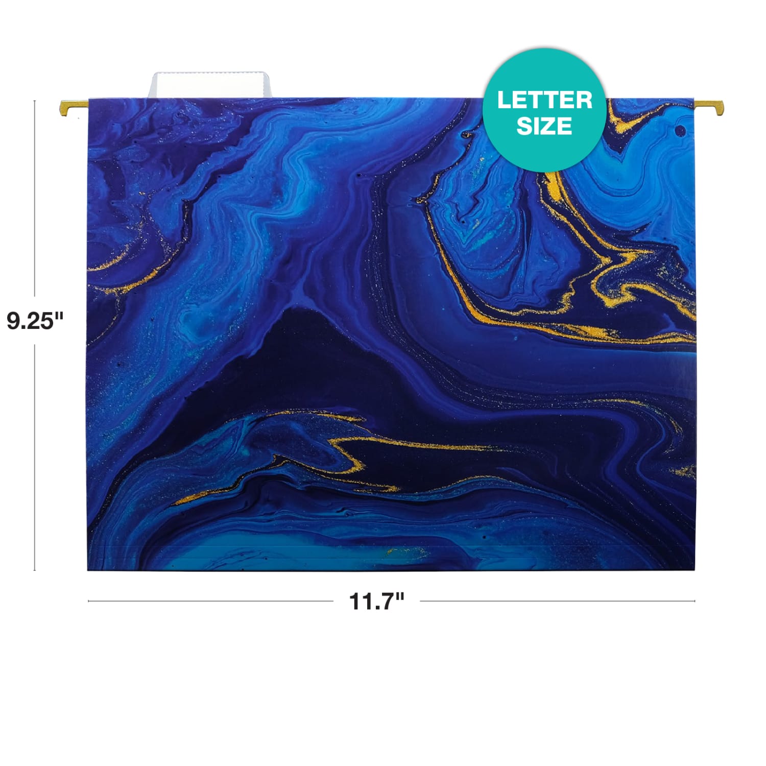 Global Deluxe Designer Printed Hanging File Folders, 1/5 Cut, Letter Size, Assorted Marble, Pack Of 12 Folders - Image 5