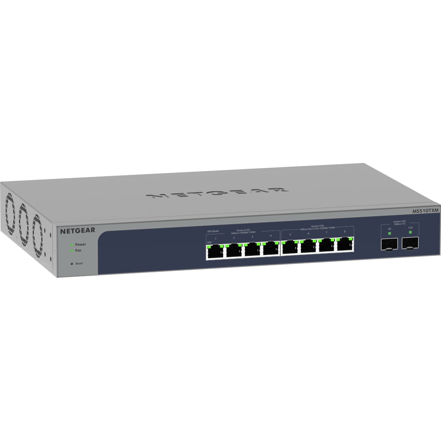Netgear MS510TXUP Ethernet Switch - 8 Ports - Manageable - 3 Layer Supported - Modular - 380 W Power Consumption - MS510TXUP100NAS