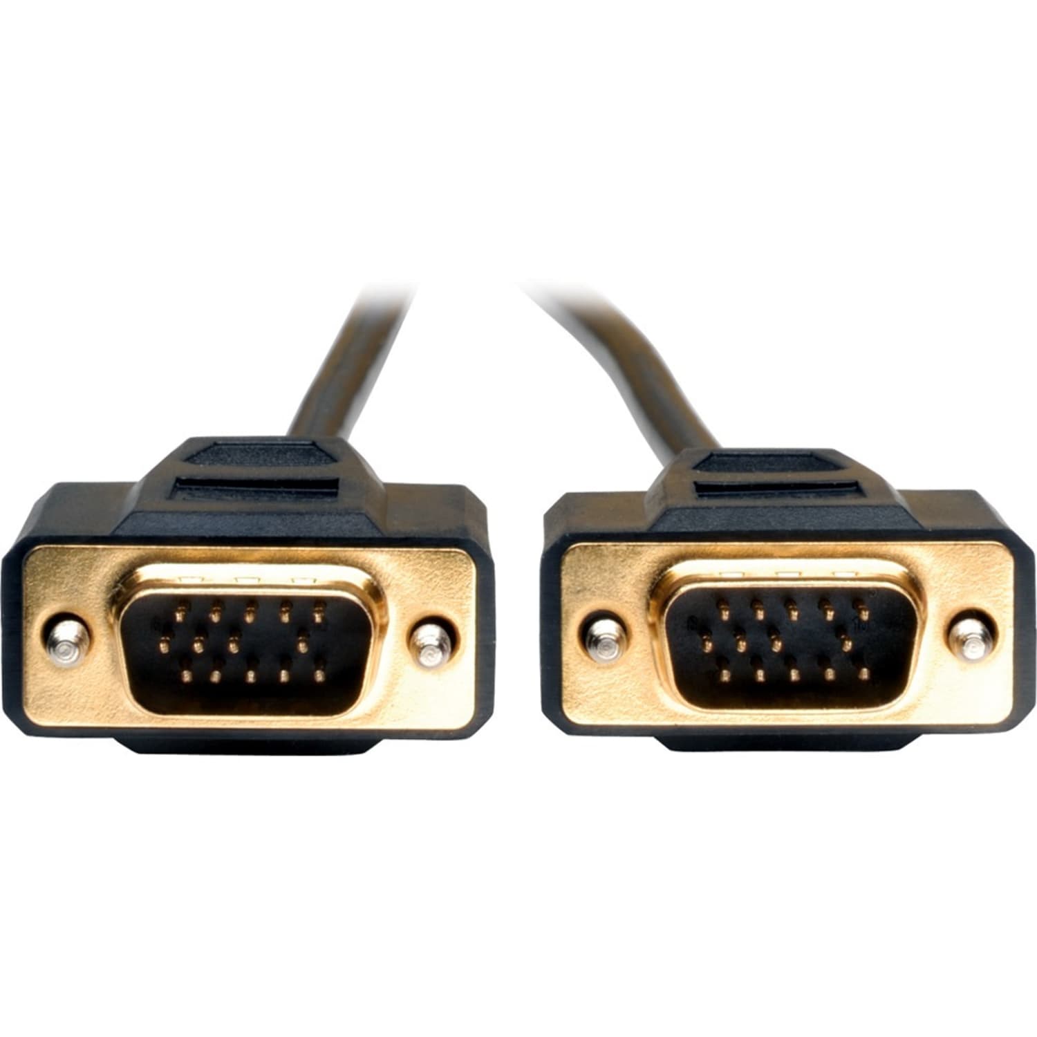 Tripp Lite 15ft VGA Monitor Gold Cable Molded Shielded Video Cable- 15ft, Black - Image 3