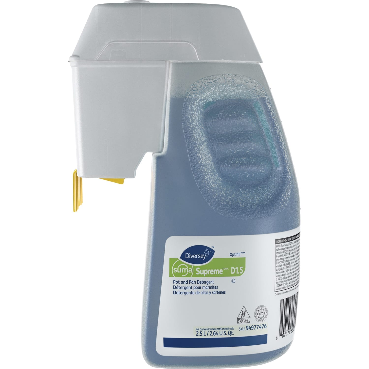 Suma Supreme Pot & Pan Detergent, 84.5 Oz Bottle - Image 3