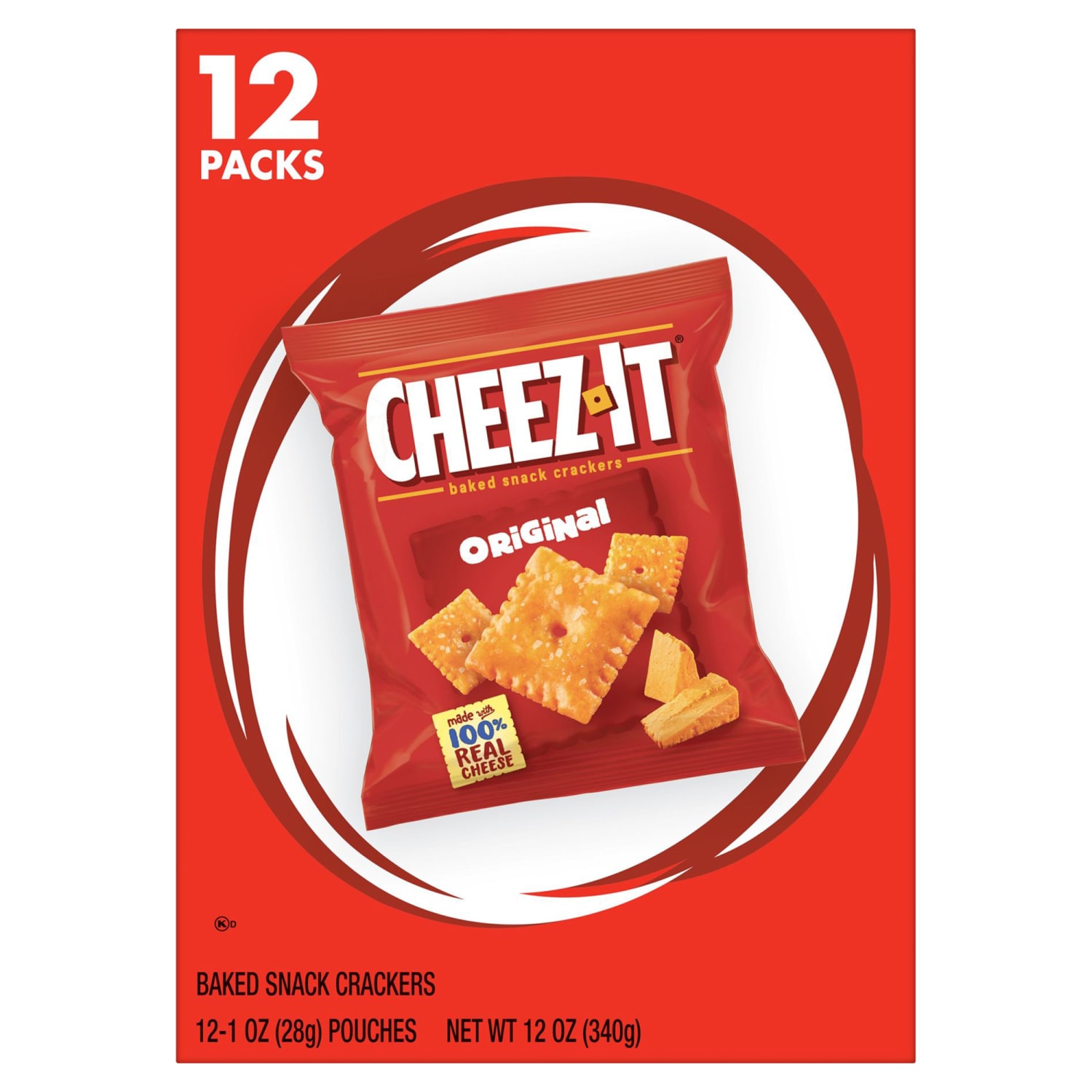 Cheez-It Crackers, 1 Oz, 12 Pouches Per Pack, Case Of 2 Packs - Image 4
