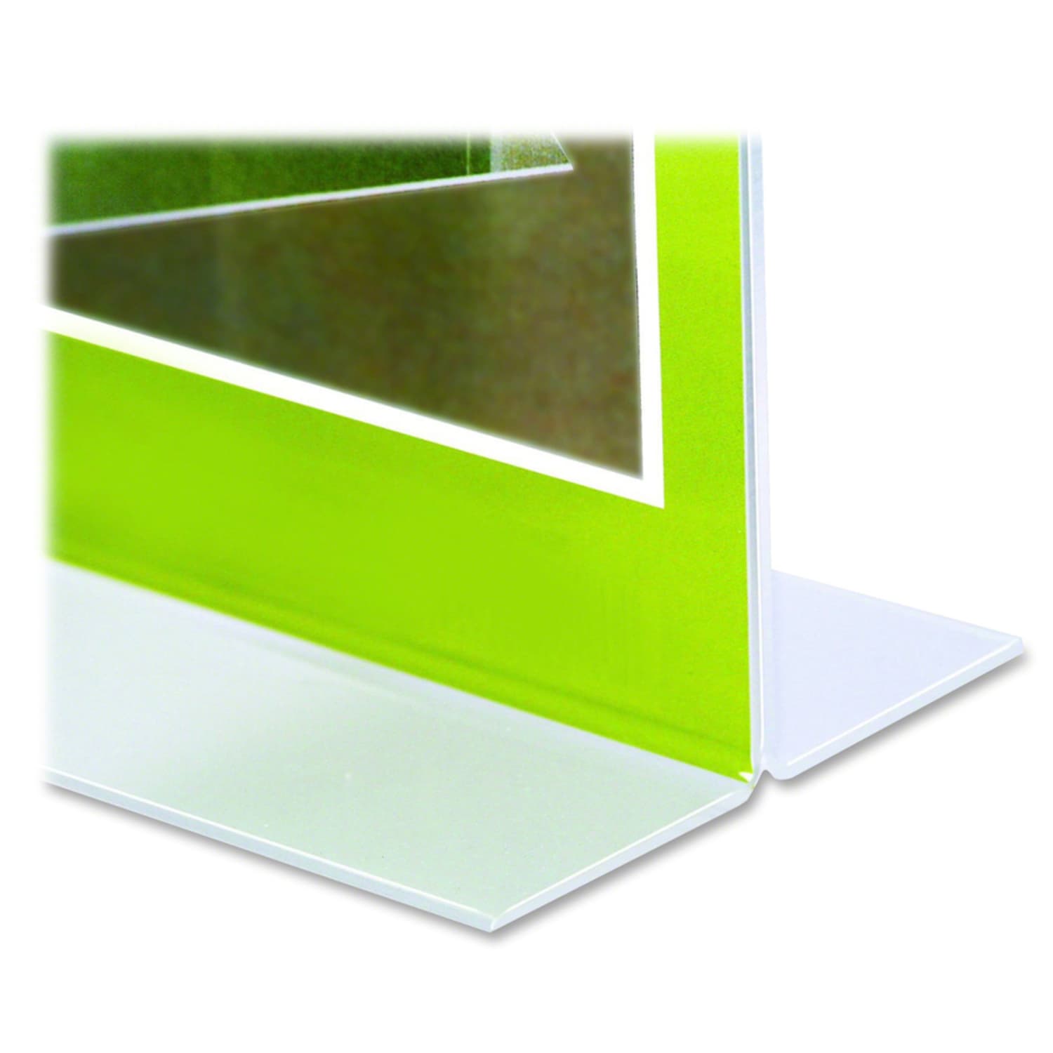 Nu-Dell Double-sided Sign Holder, 8.5inW x 11inH, Rectangular Shape, Double-sided, Self-standing, Acrylic, Clear - Image 4